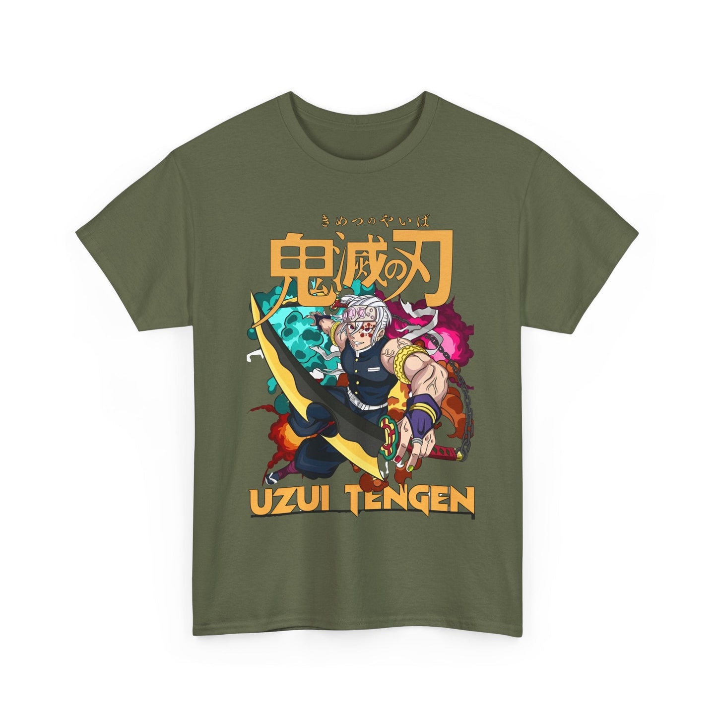 Uzui Tengen Demon Slayer T-Shirt – 100% Cotton Stylish Anime Tee for Fans of the Sound Hashira