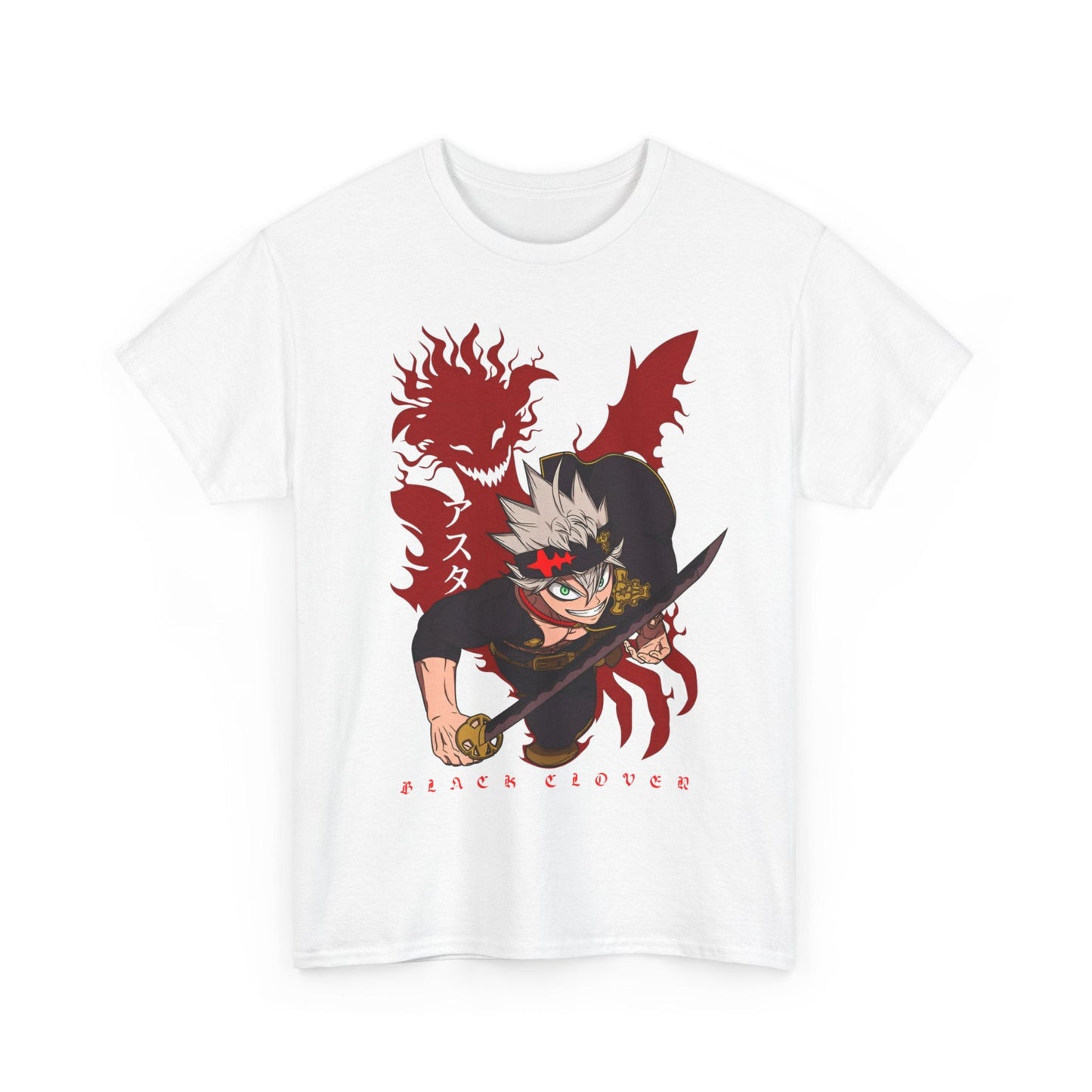 Asta Black Clover T-Shirt – 100% Cotton Anime Tee for Magic Knight Fans