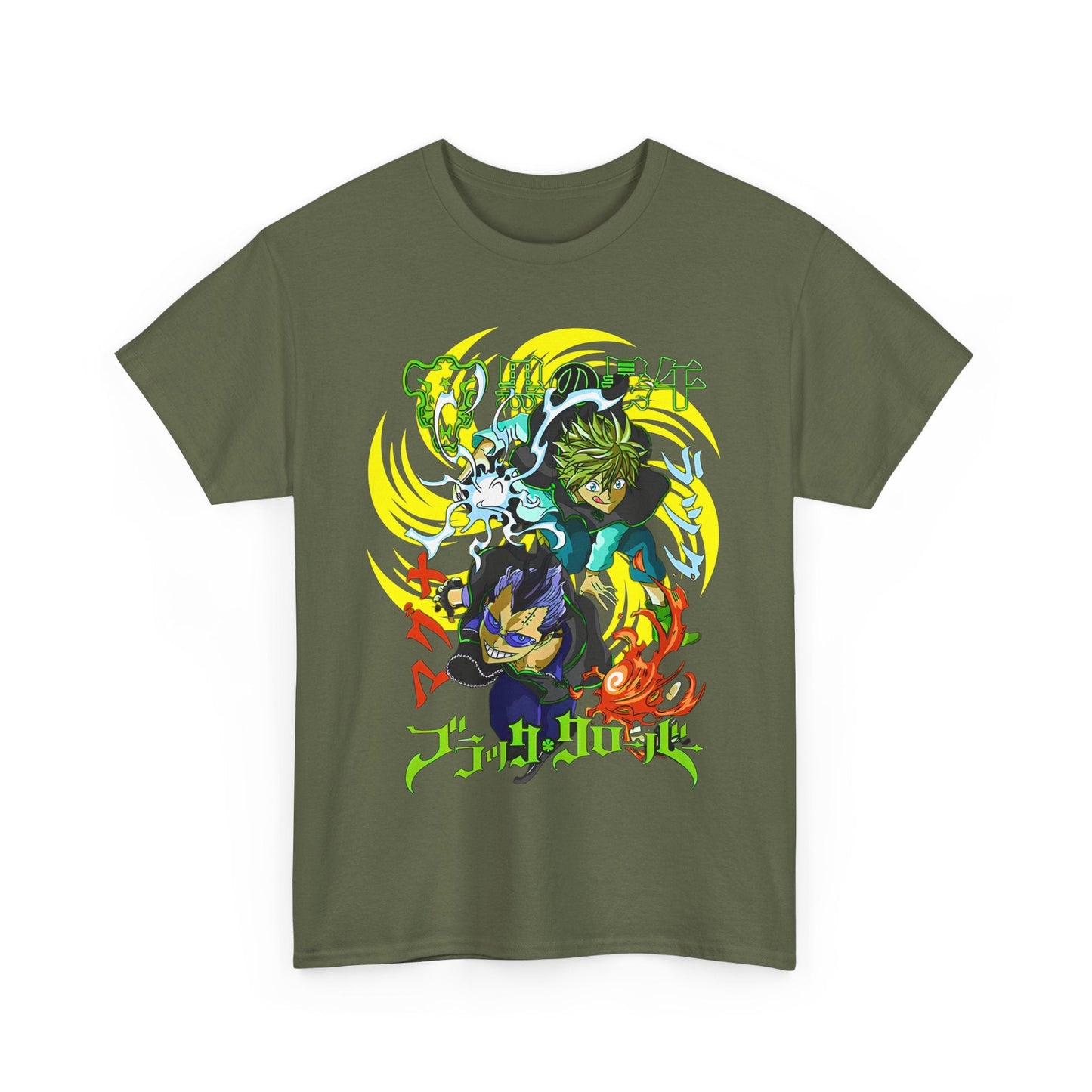 Magna and Luck Black Clover T-Shirt – 100% Cotton Anime Tee for True Magic Knights Fans