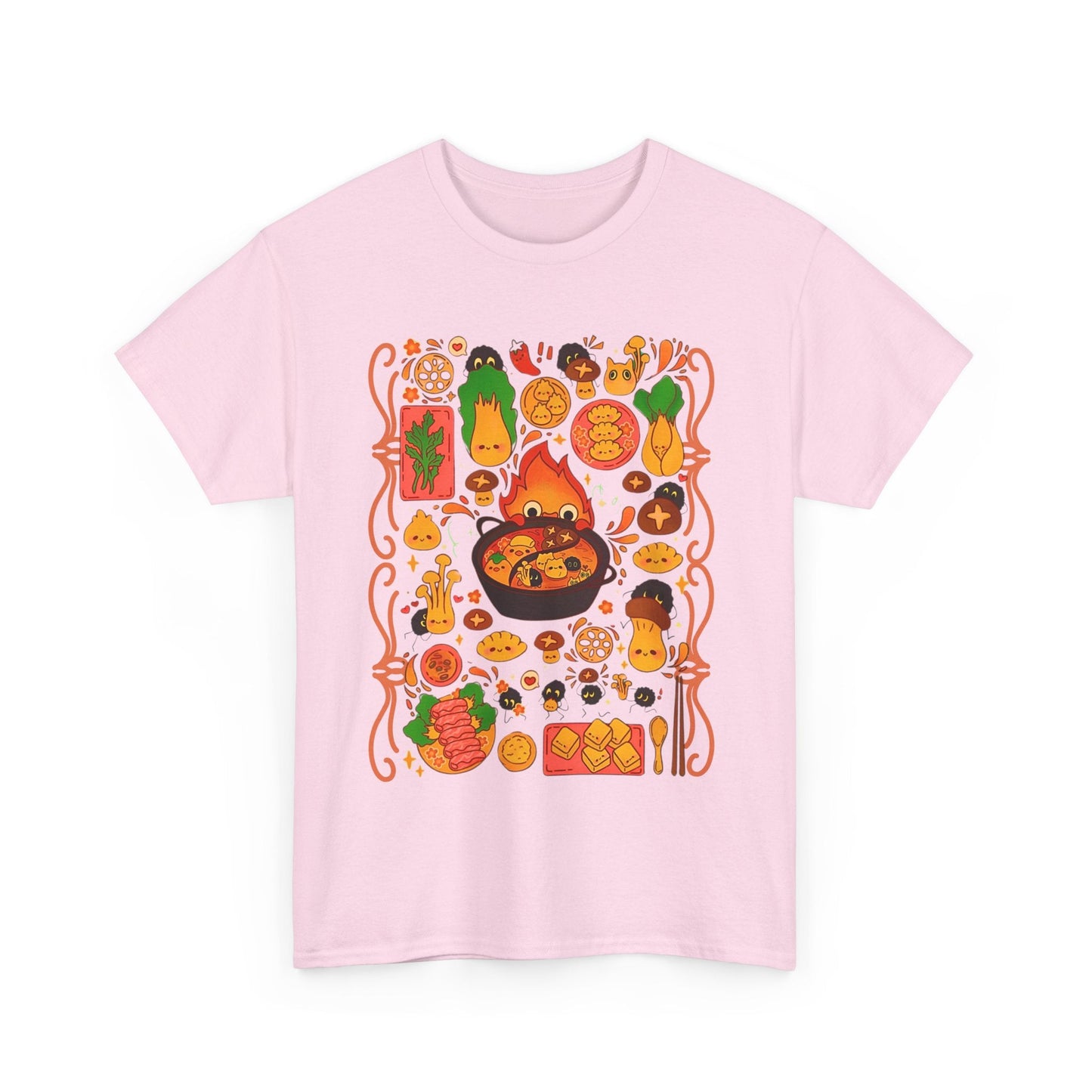 Calcifer Breakfast T-Shirt – 100% Cotton Studio Ghibli Shirt Inspired by Howl’s Moving Castle