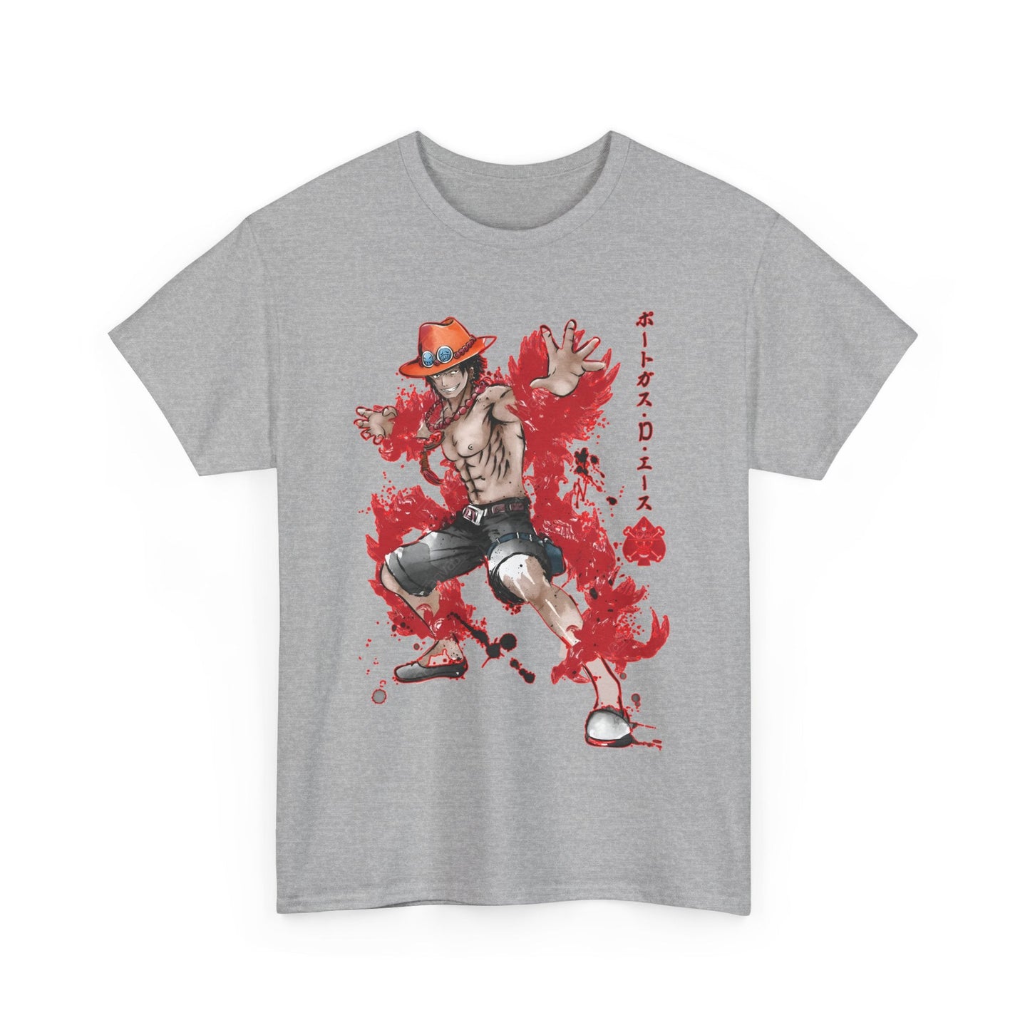 Portgas D. Ace One Piece T-Shirt – 100% Cotton Anime Tee for Fans