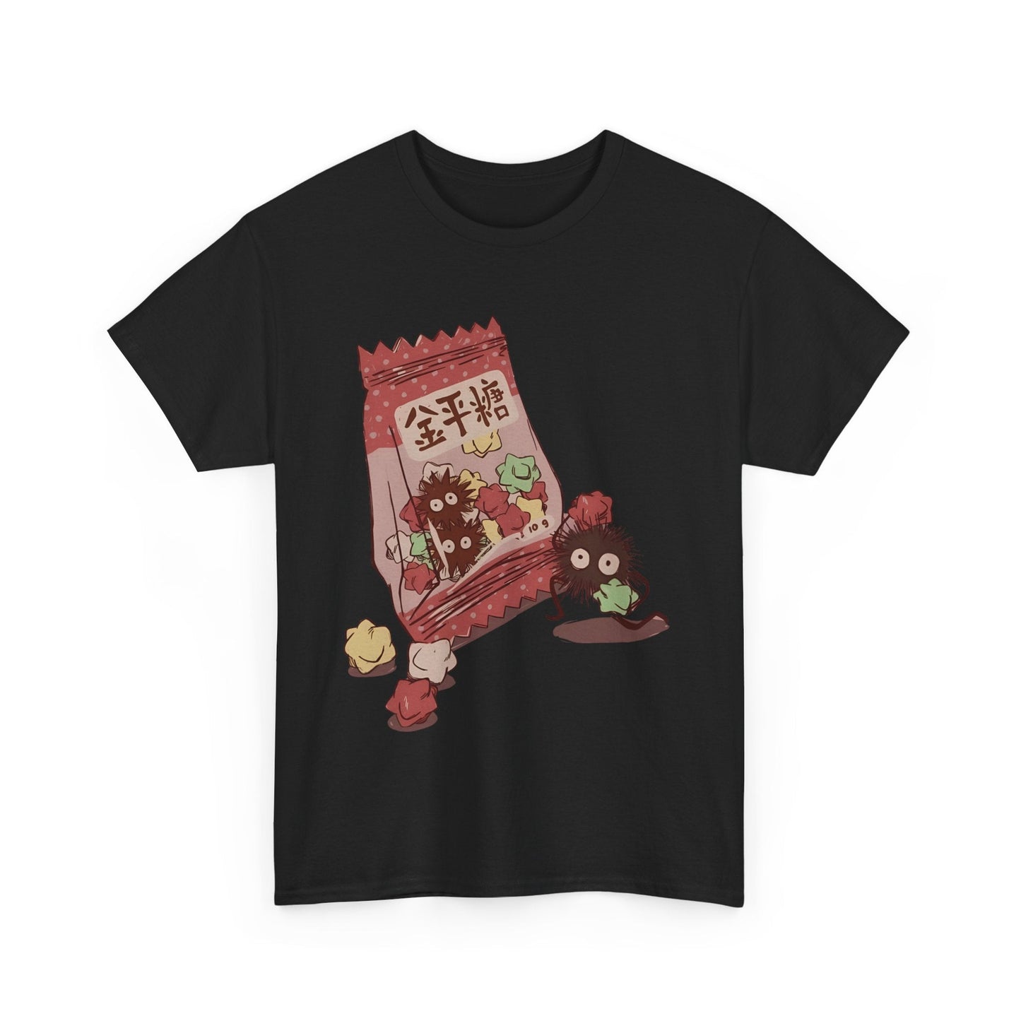 Soot Sprites Candy T-Shirt – 100% Cotton Cute Studio Ghibli Anime Tee