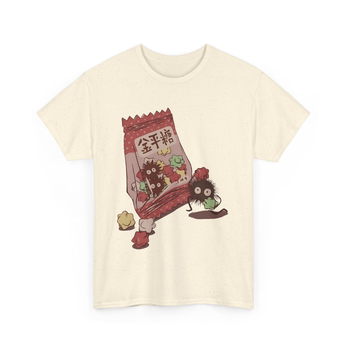 Soot Sprites Candy T-Shirt – 100% Cotton Cute Studio Ghibli Anime Tee