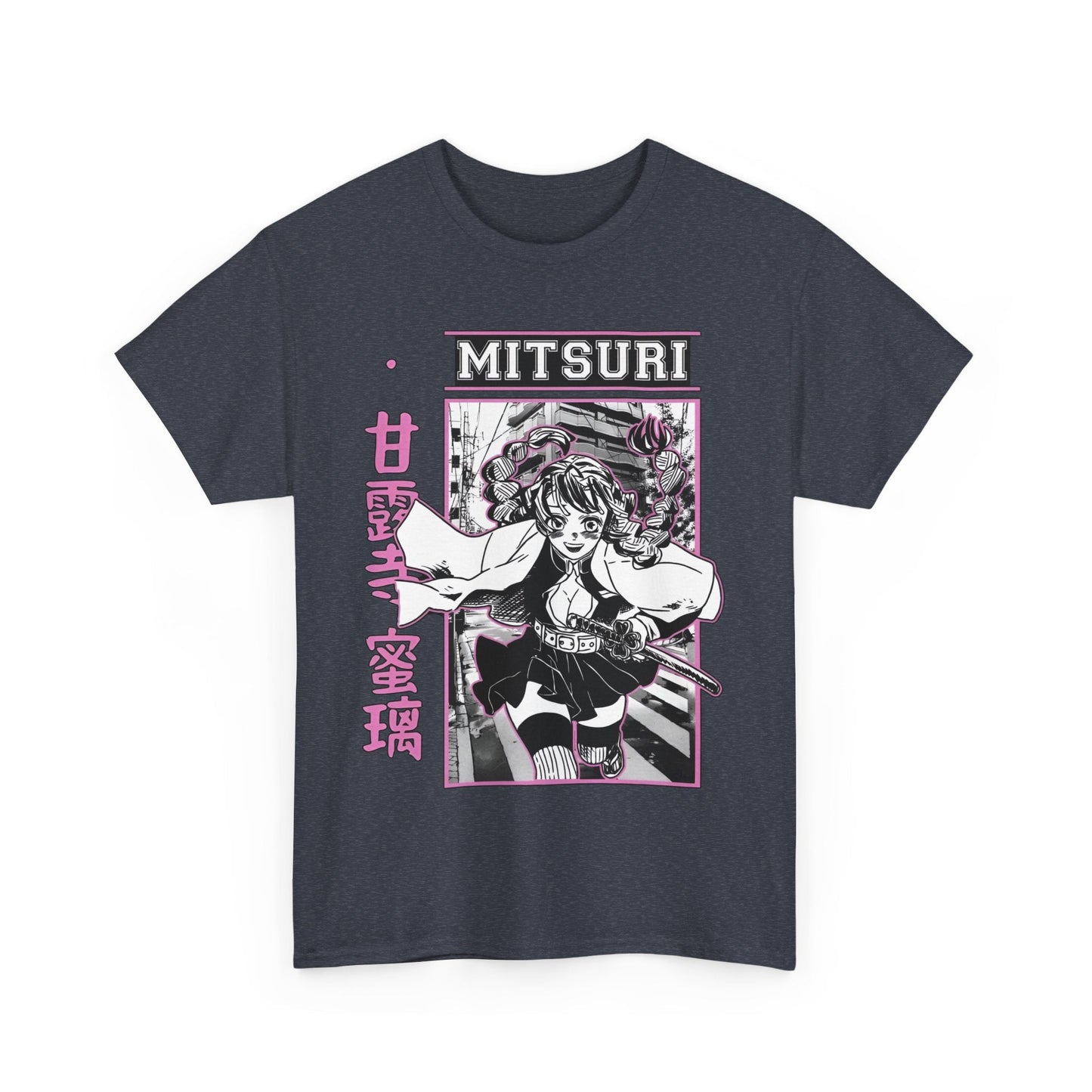 Mitsuri Kanroji T-Shirt – 100% Cotton Demon Slayer Love Hashira Anime Tee
