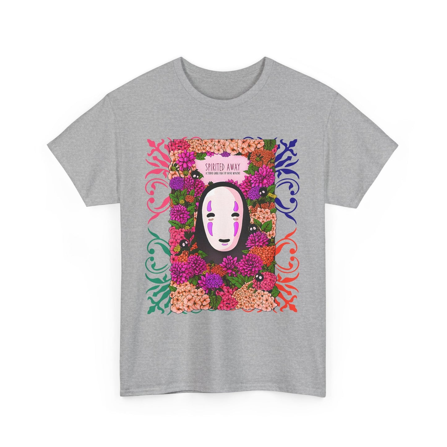 No Face Spirited Away T-Shirt – 100% Cotton Gildan 5000 | Studio Ghibli Anime Tee