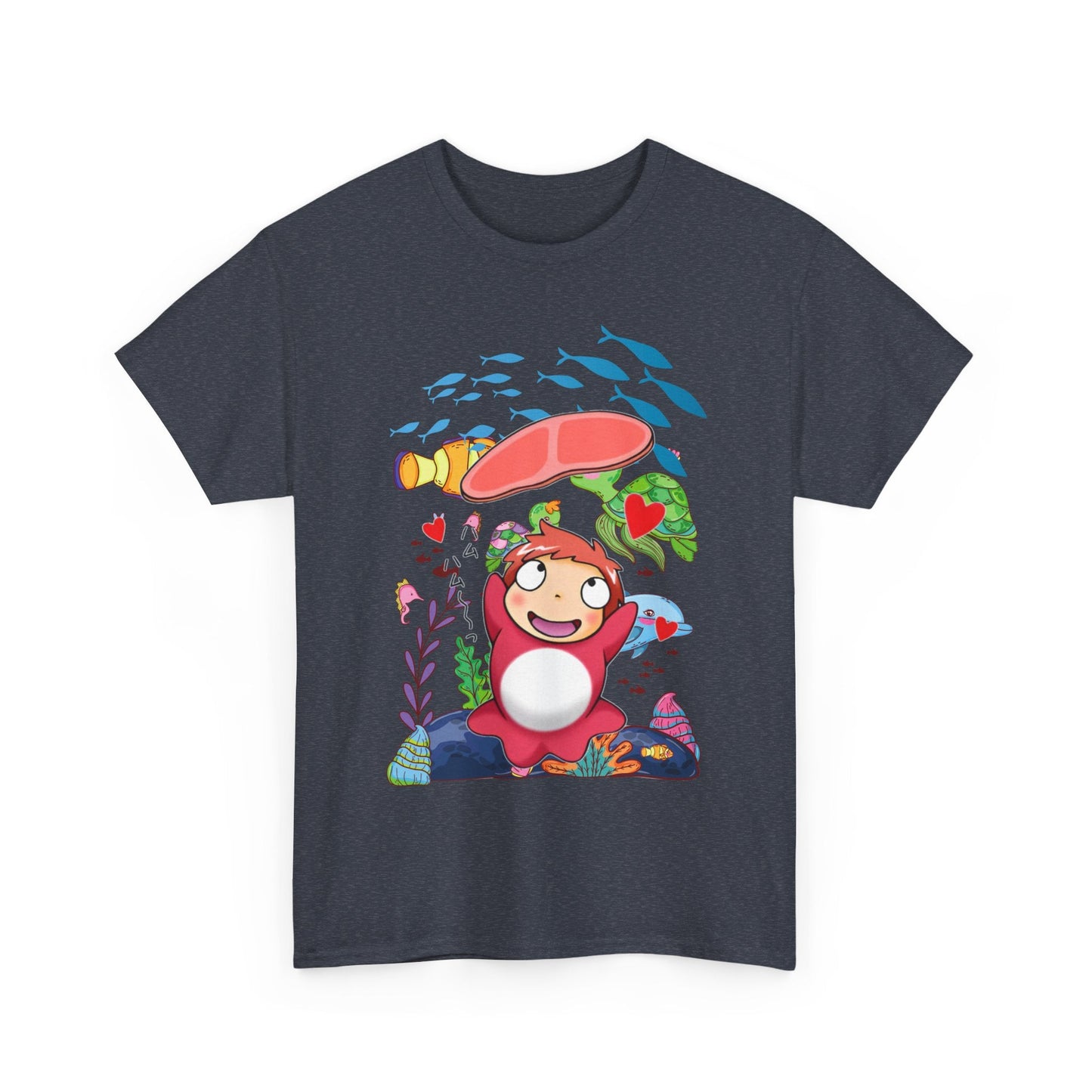 Studio Ghibli Characters Sketch T-Shirt – 100% Cotton Anime Tee Featuring Hand-Drawn Ghibli Icons