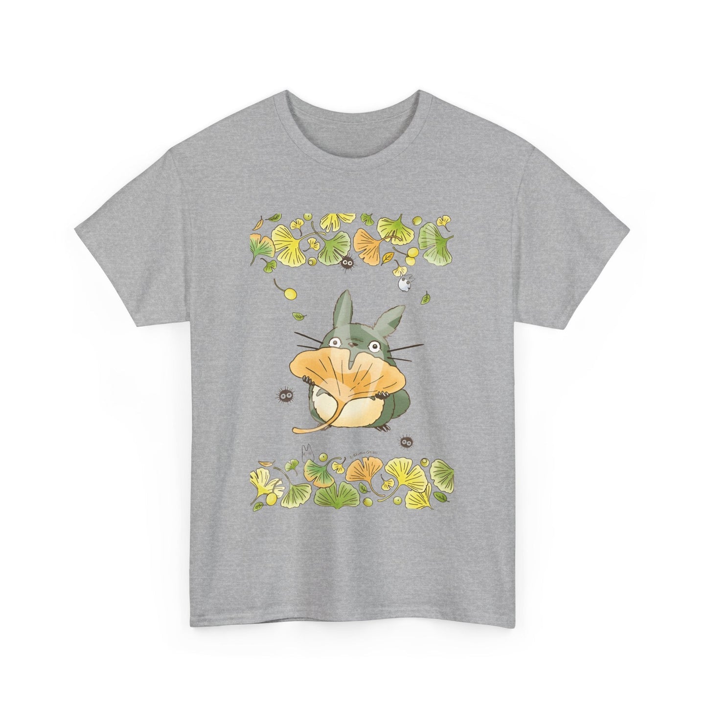 Totoro Flowers Dream T-Shirt – 100% Cotton Gildan 5000 | Studio Ghibli Aesthetic Anime Tee