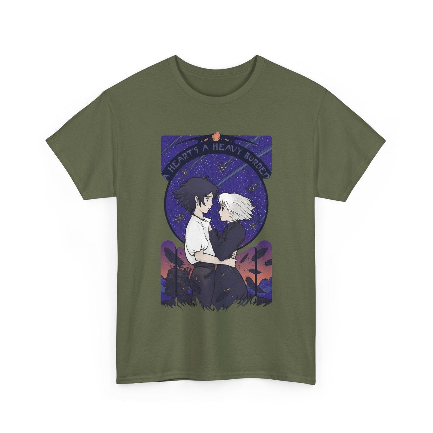 Howl and Sophie Couple T-Shirt – 100% Cotton Studio Ghibli Anime Tee from Howl’s Moving Castle