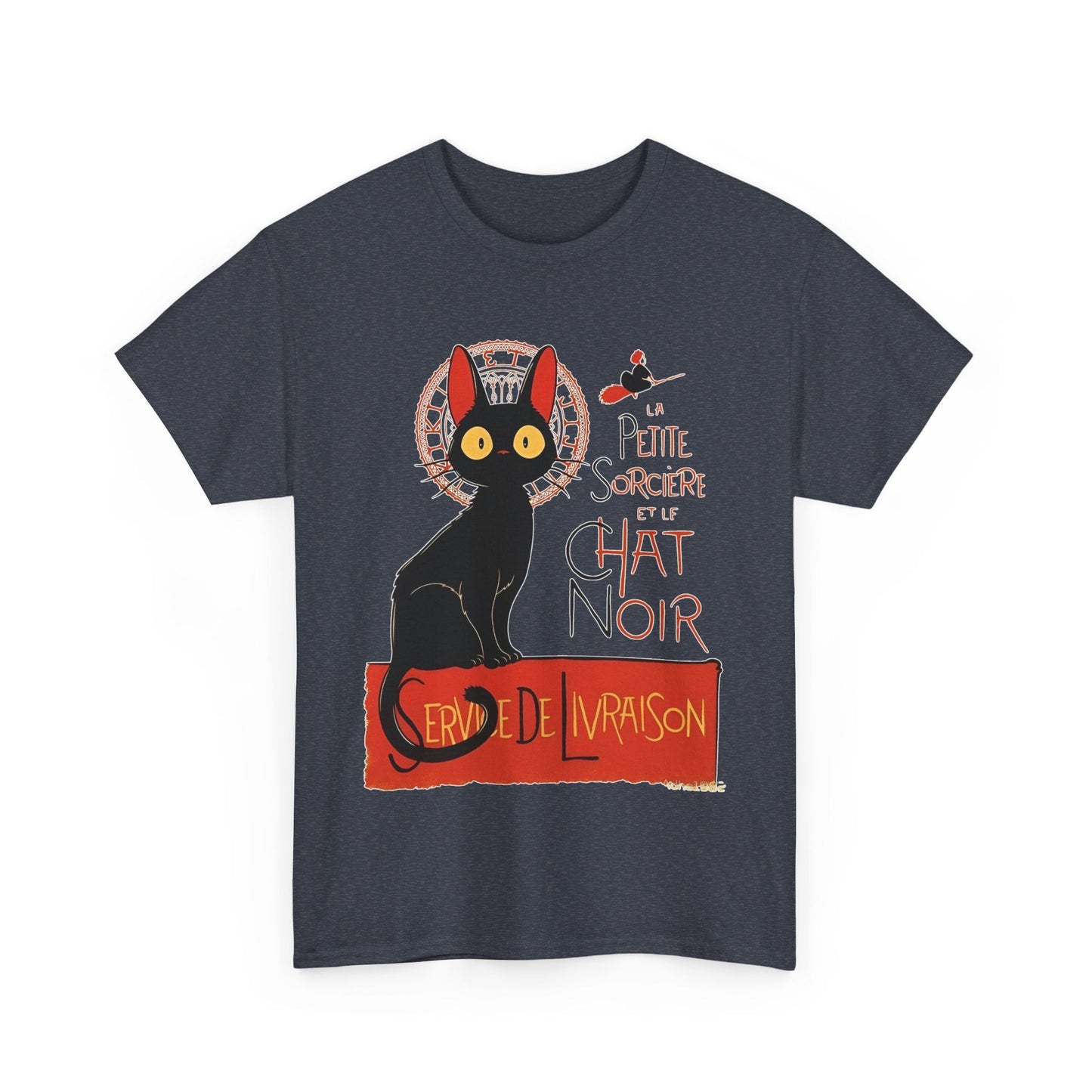 Kiki's Delivery Service T-Shirt – 100% Cotton "Service de Livraison" Studio Ghibli Tee for Fans