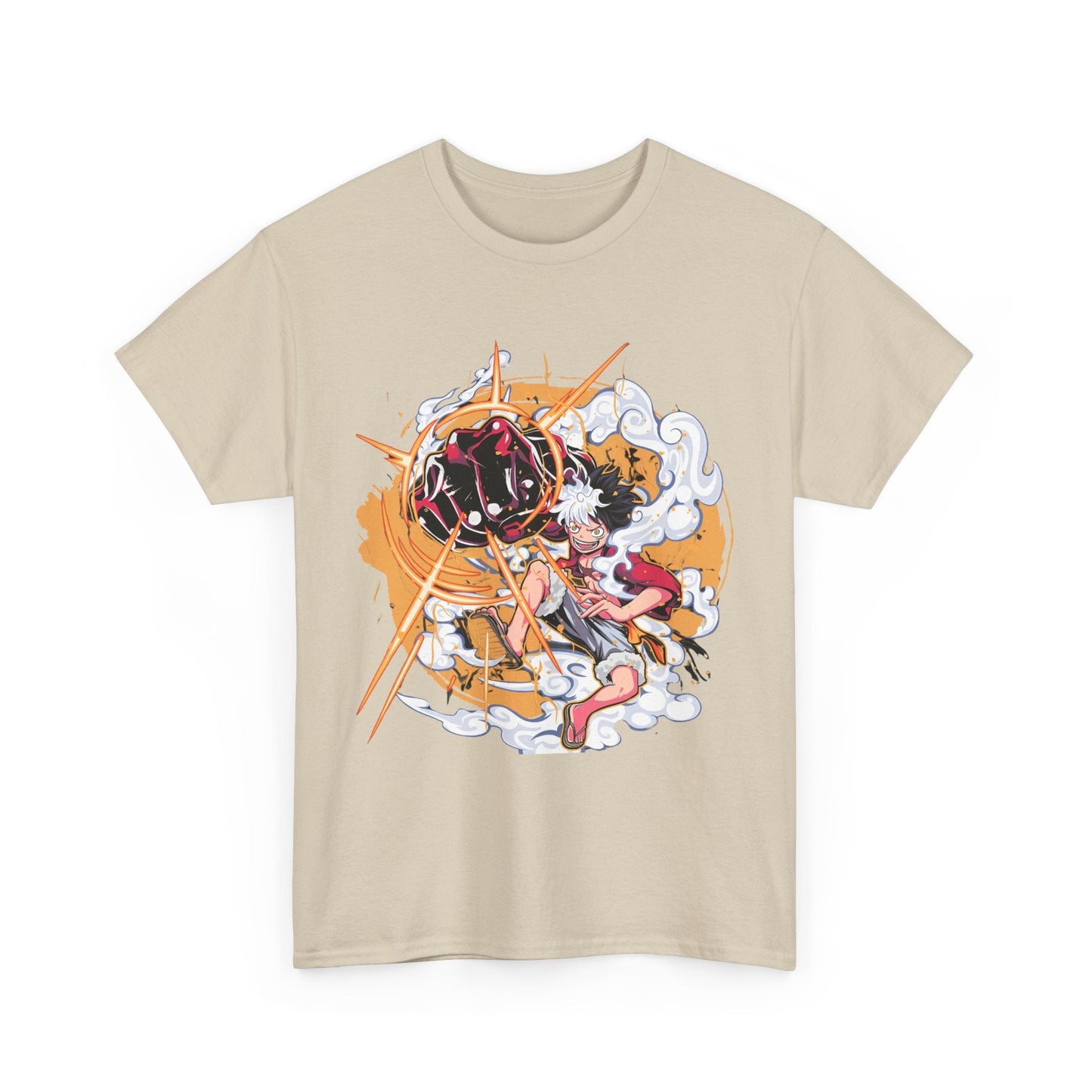 Power Luffy T-Shirt – 100% Cotton One Piece Anime Tee for True Fans