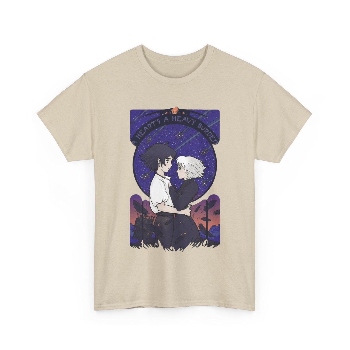 Howl and Sophie Couple T-Shirt – 100% Cotton Studio Ghibli Anime Tee from Howl’s Moving Castle