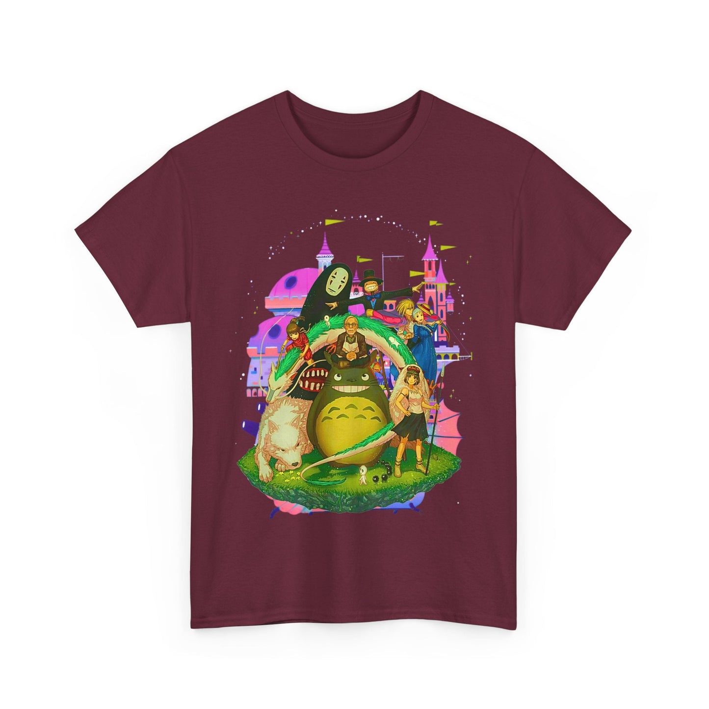 Hayao Miyazaki Characters T-Shirt – 100% Cotton Studio Ghibli Anime Tee