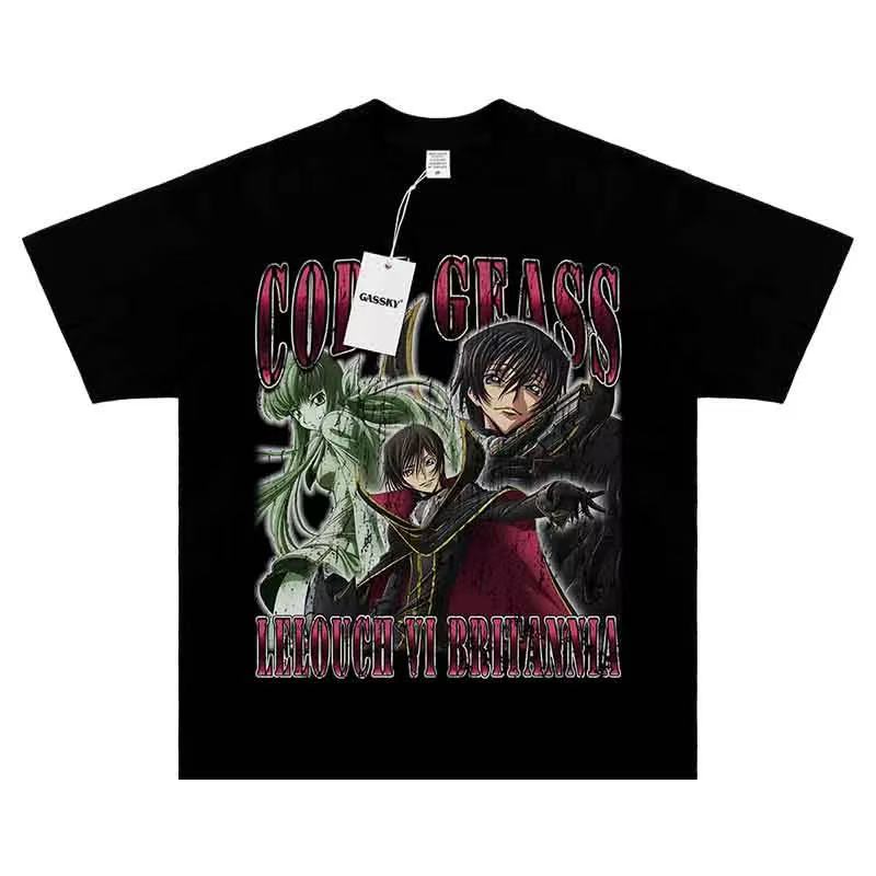 Popular Anime cotton T-shirt for men and women