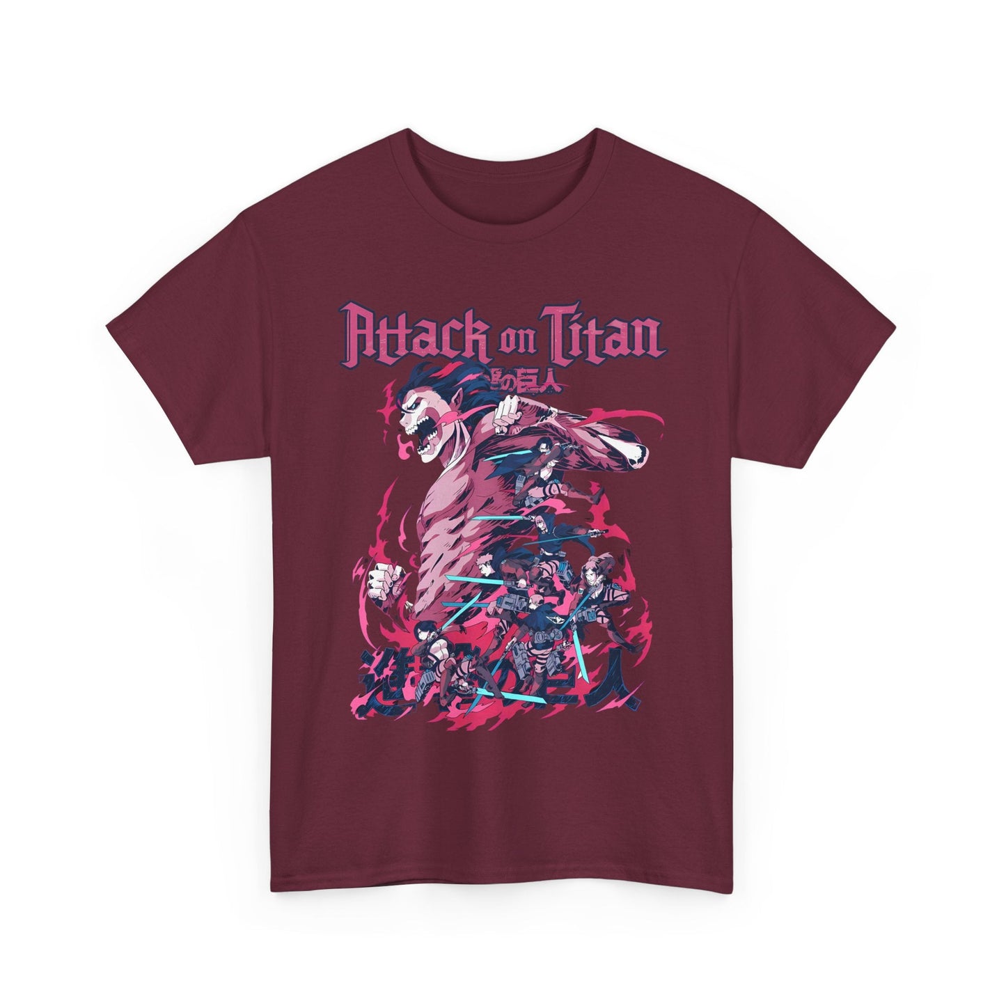 Attack on Titan T-Shirt – 100% Cotton Anime Tee for AOT Fans