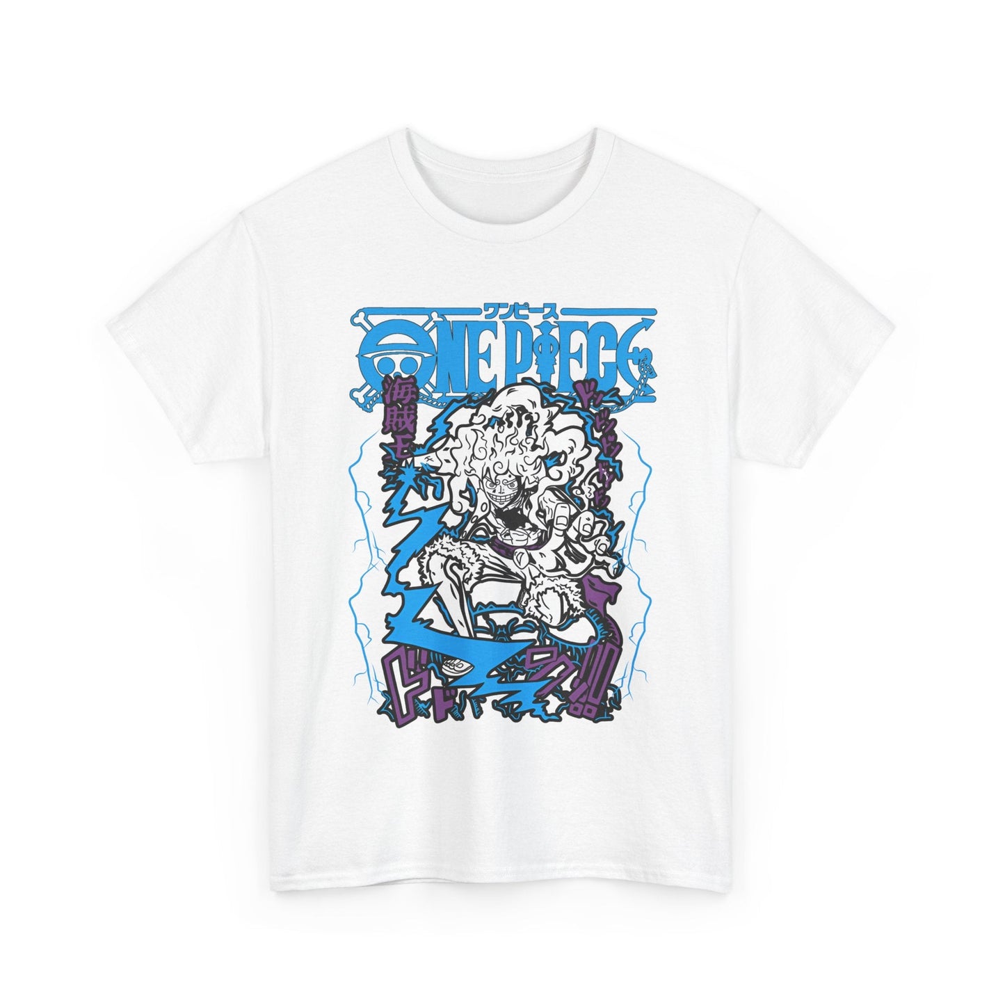 Luffy Gear Transformation T-Shirt – 100% Cotton Anime Tee | One Piece Gear 5 Shirt