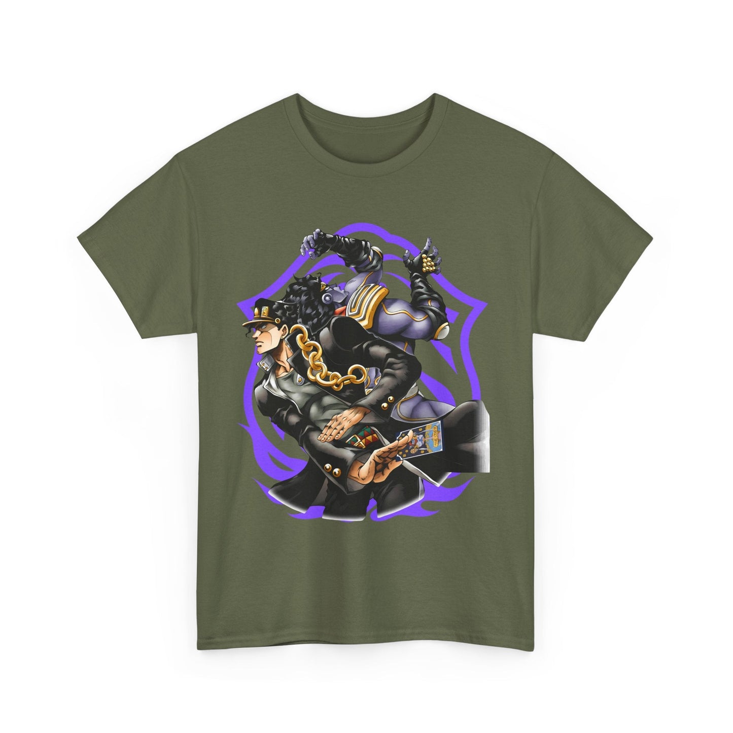 Jotaro Kujo T-Shirt – 100% Cotton JoJo's Bizarre Adventure Anime Tee for Fans