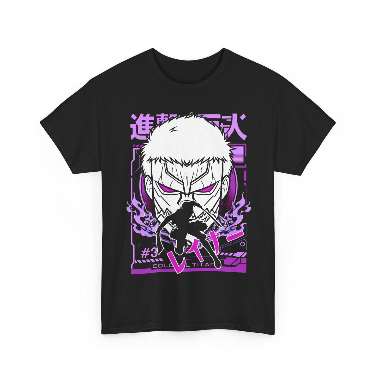 Reiner Braun T-Shirt – 100% Cotton Attack On Titan Anime Tee for AOT Fans
