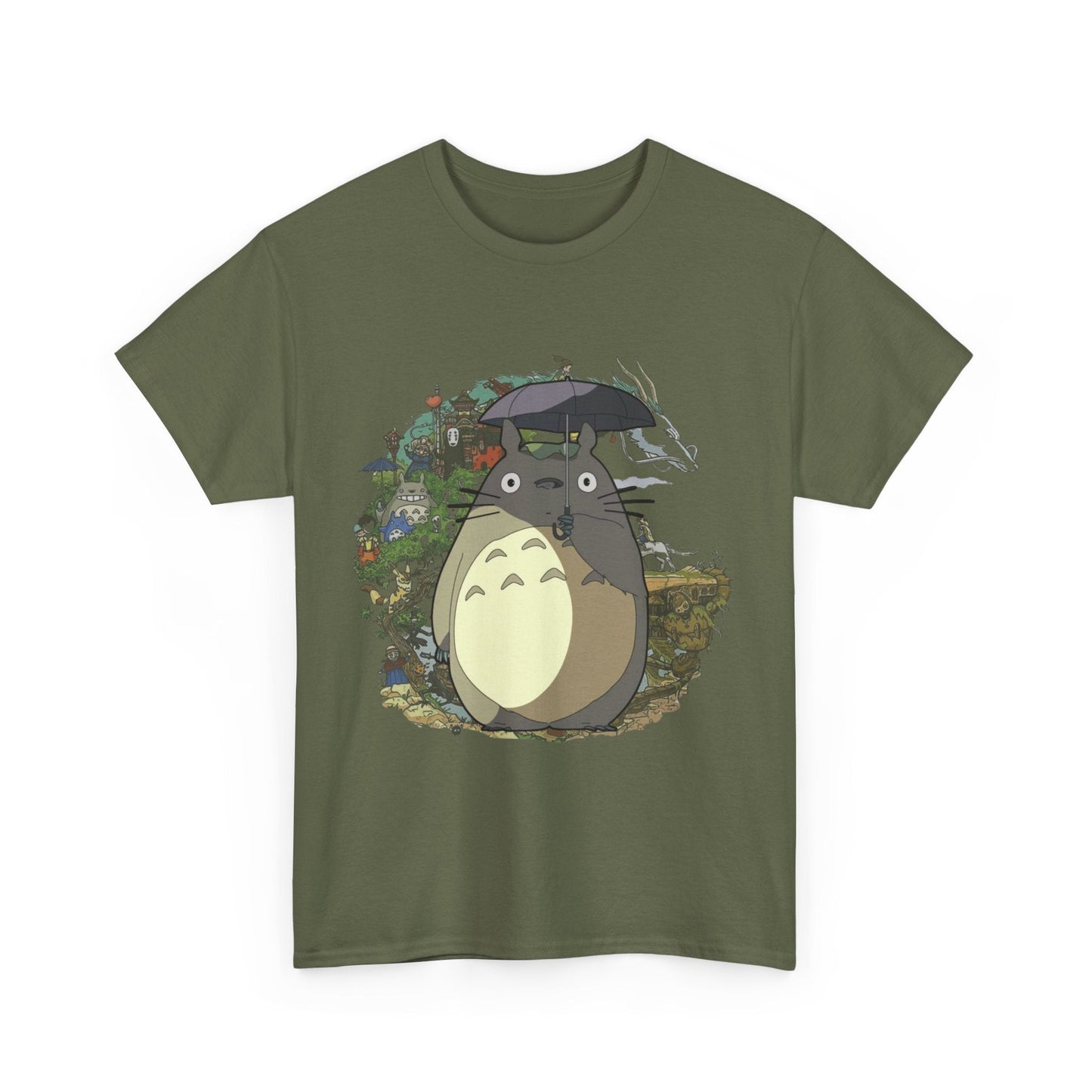 My Neighbor Totoro Studio Ghibli T-Shirt – 100% Cotton Gildan 5000 Anime Tee