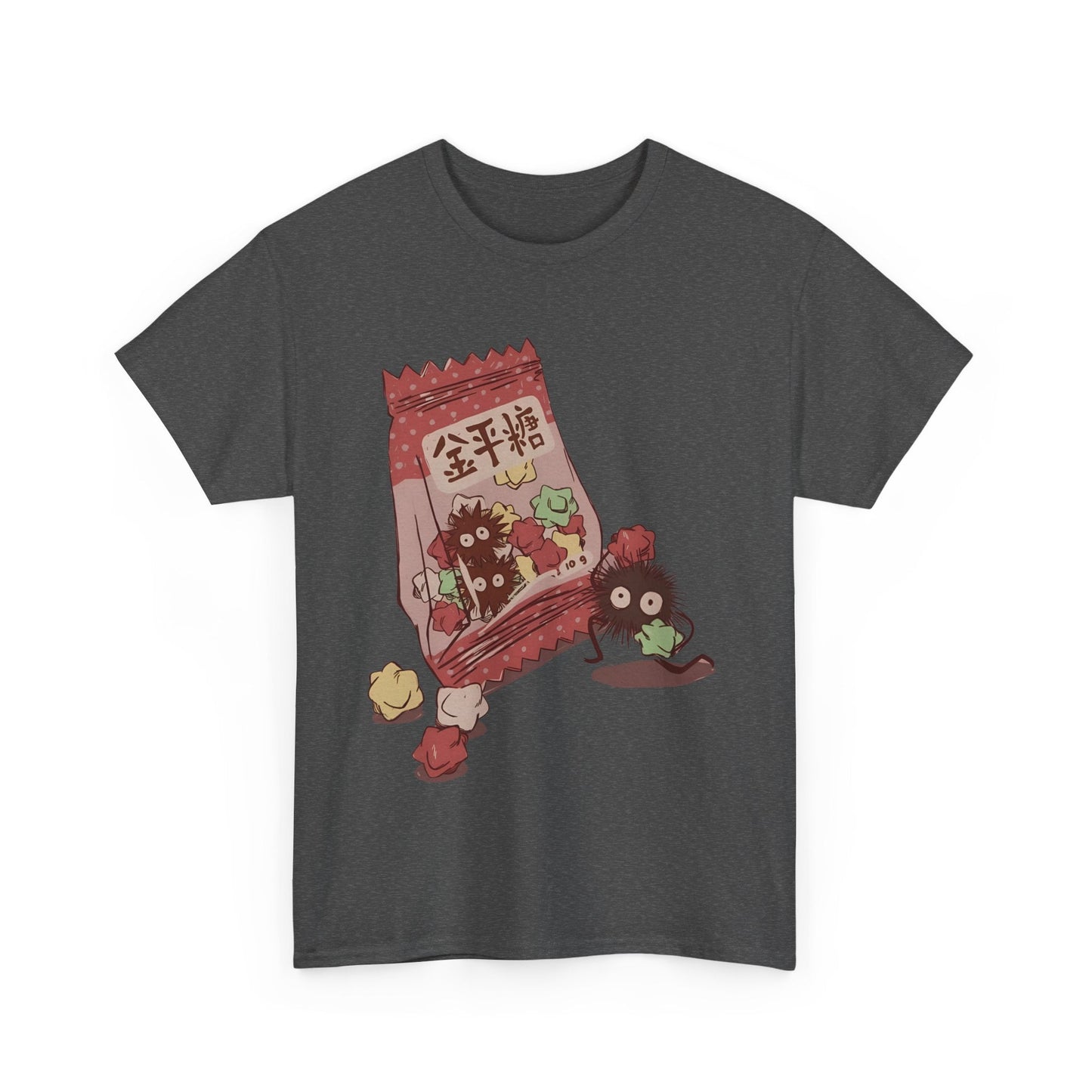 Soot Sprites Candy T-Shirt – 100% Cotton Cute Studio Ghibli Anime Tee