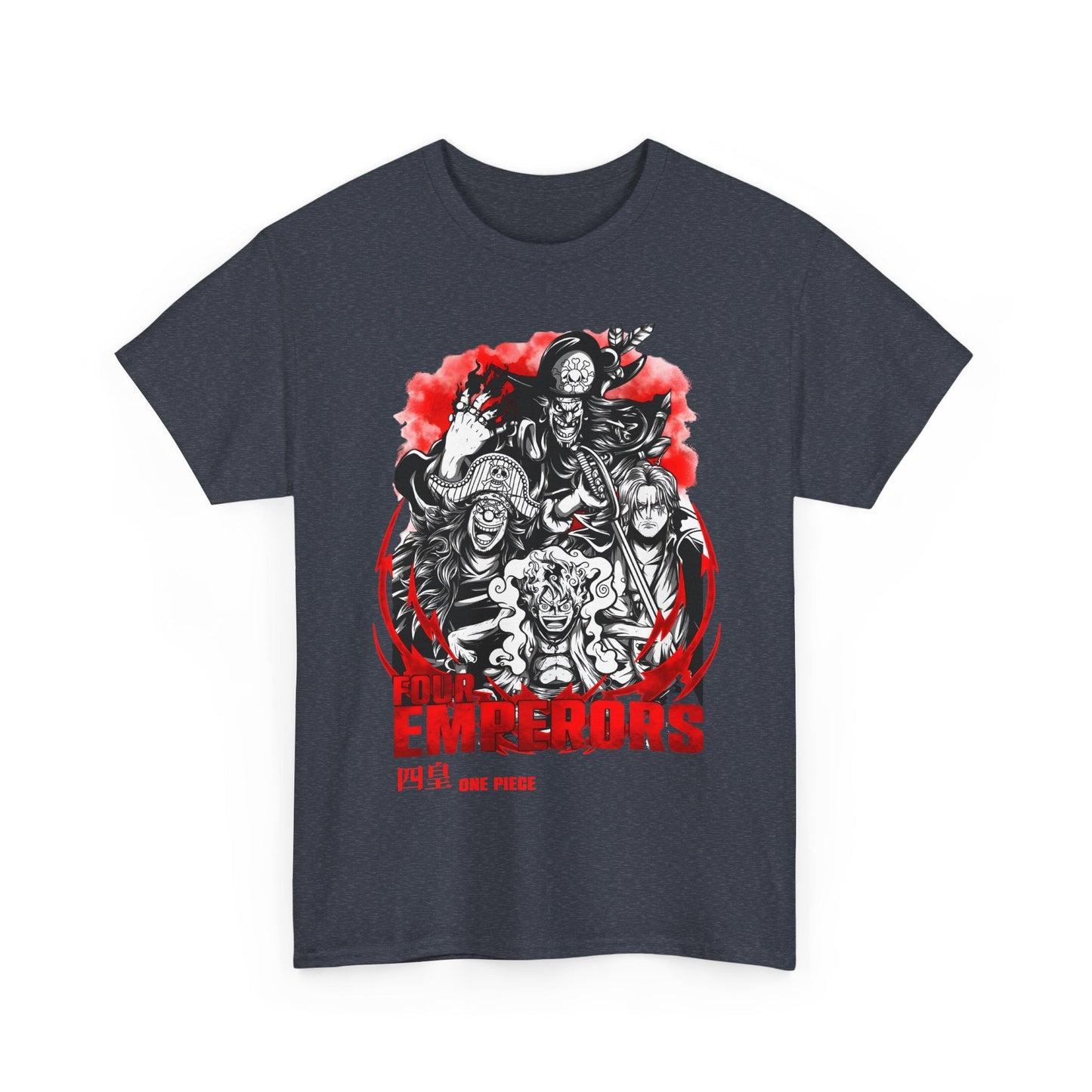 Four Emperors One Piece T-Shirt – 100% Cotton Anime Shirt Featuring Yonko Legends