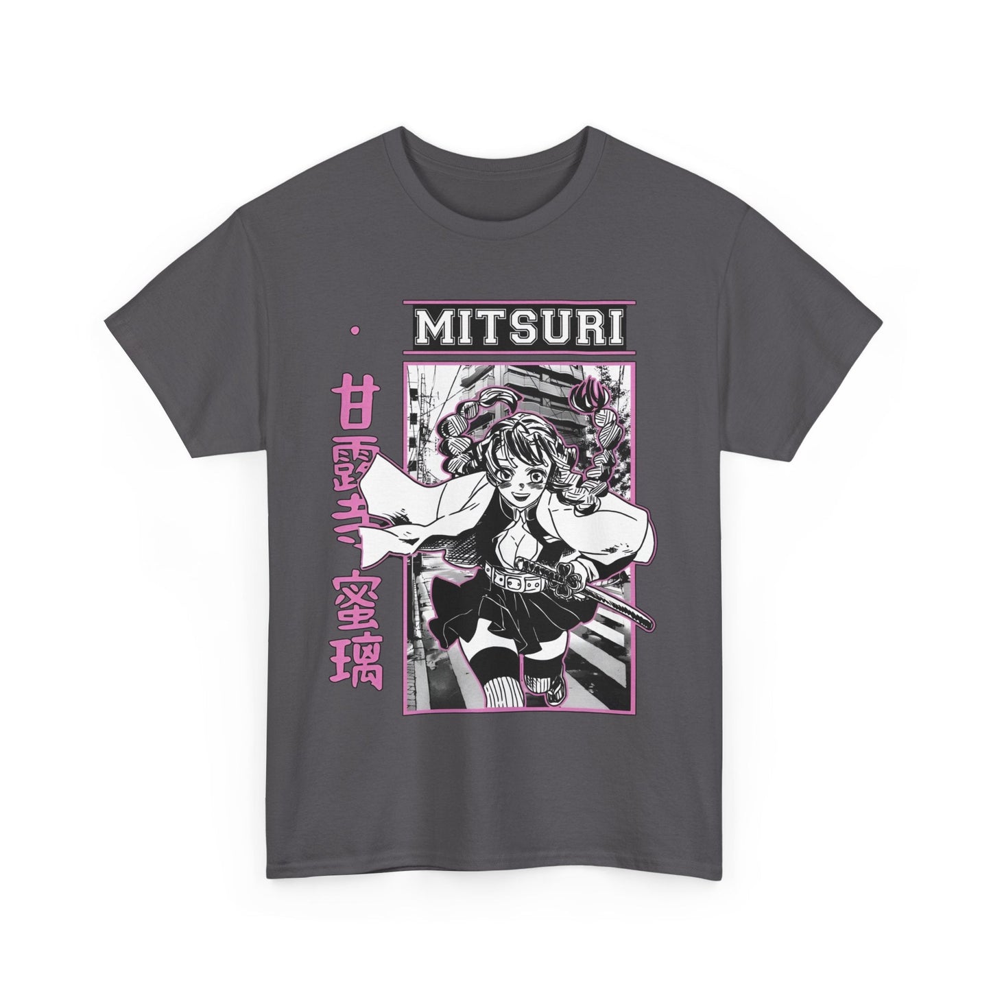 Mitsuri Kanroji T-Shirt – 100% Cotton Demon Slayer Love Hashira Anime Tee