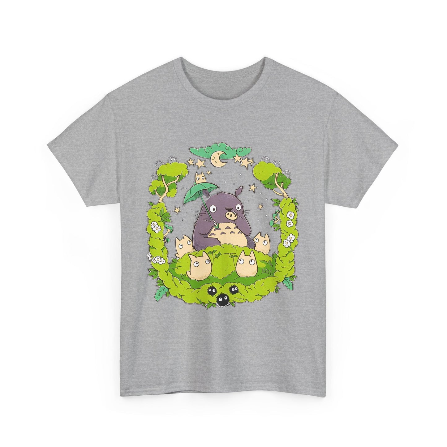 Totoro Forest Magic T-Shirt – 100% Cotton Studio Ghibli Anime Tee Inspired by My Neighbor Totoro
