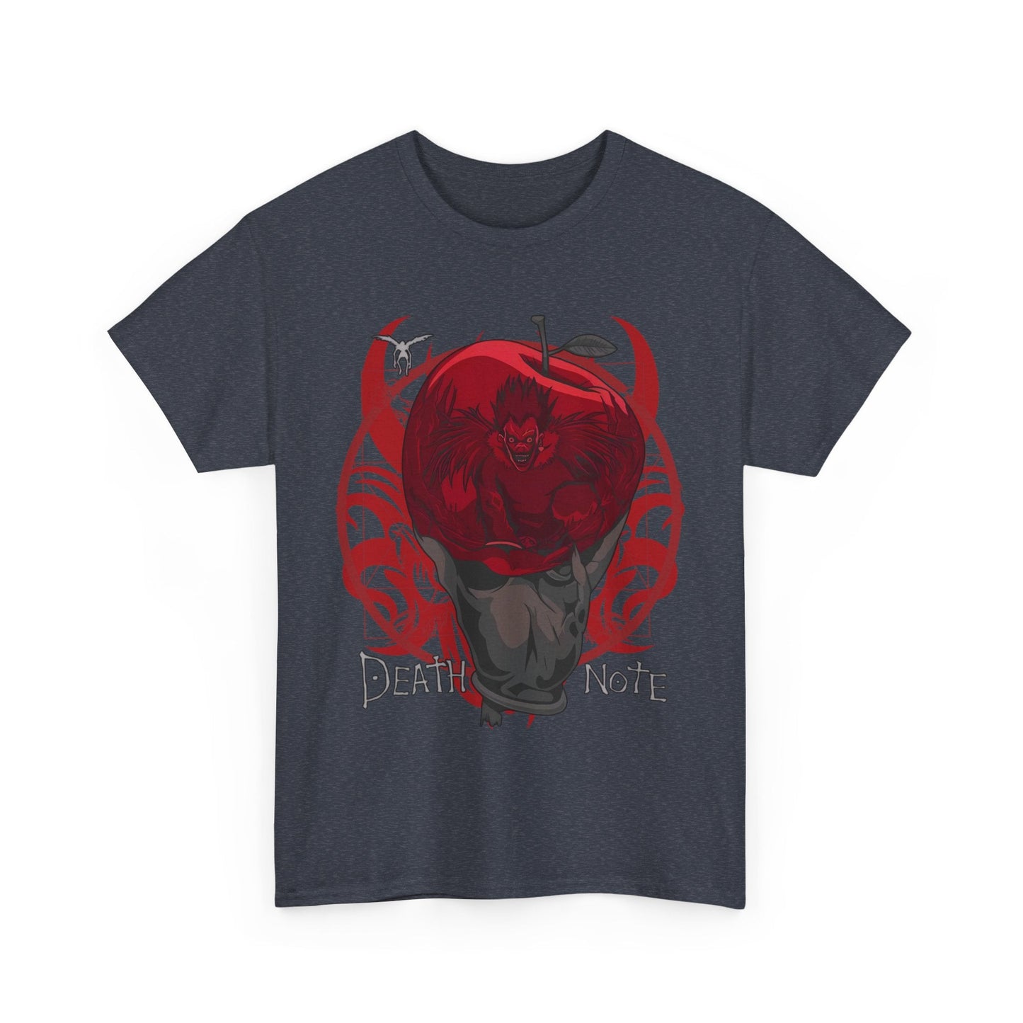 Death Note Apple T-Shirt – 100% Cotton Anime Tee Featuring Ryuk’s Iconic Red Apple