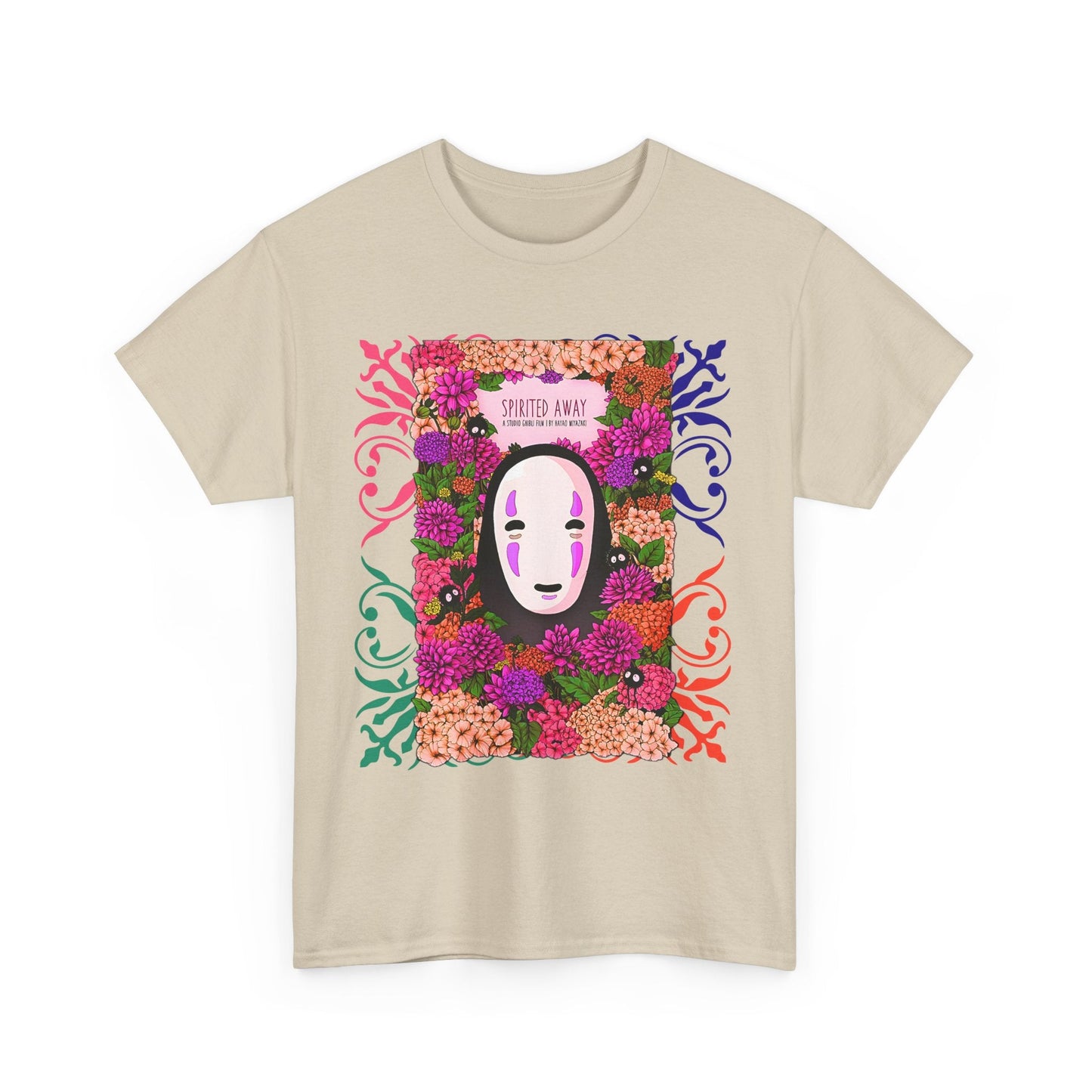 No Face Spirited Away T-Shirt – 100% Cotton Gildan 5000 | Studio Ghibli Anime Tee