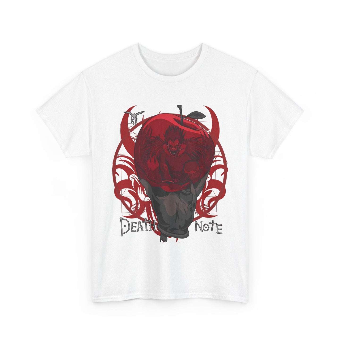 Death Note Apple T-Shirt – 100% Cotton Anime Tee Featuring Ryuk’s Iconic Red Apple