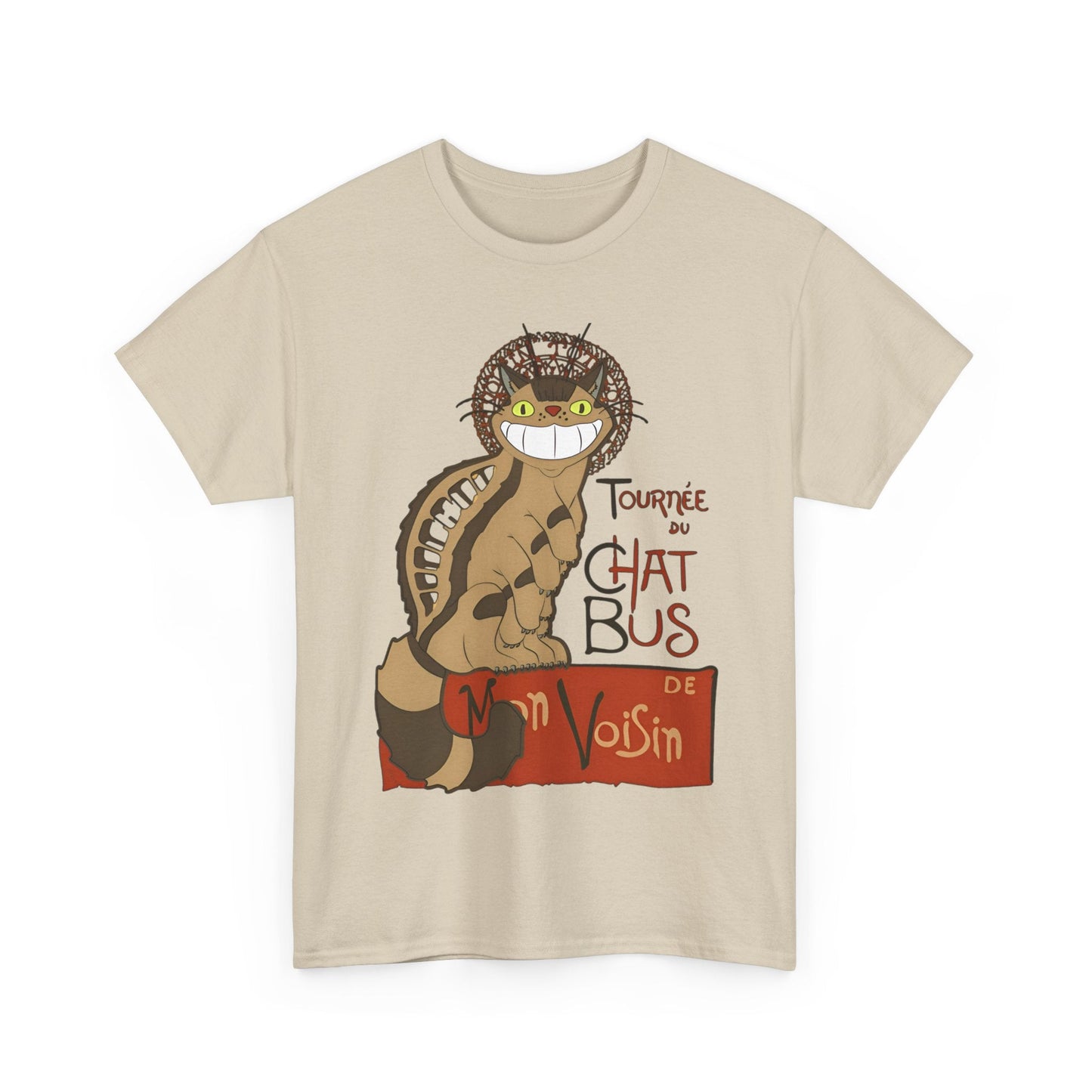 Catbus Studio Ghibli T-Shirt – 100% Cotton My Neighbor Totoro Tee for Anime Fans