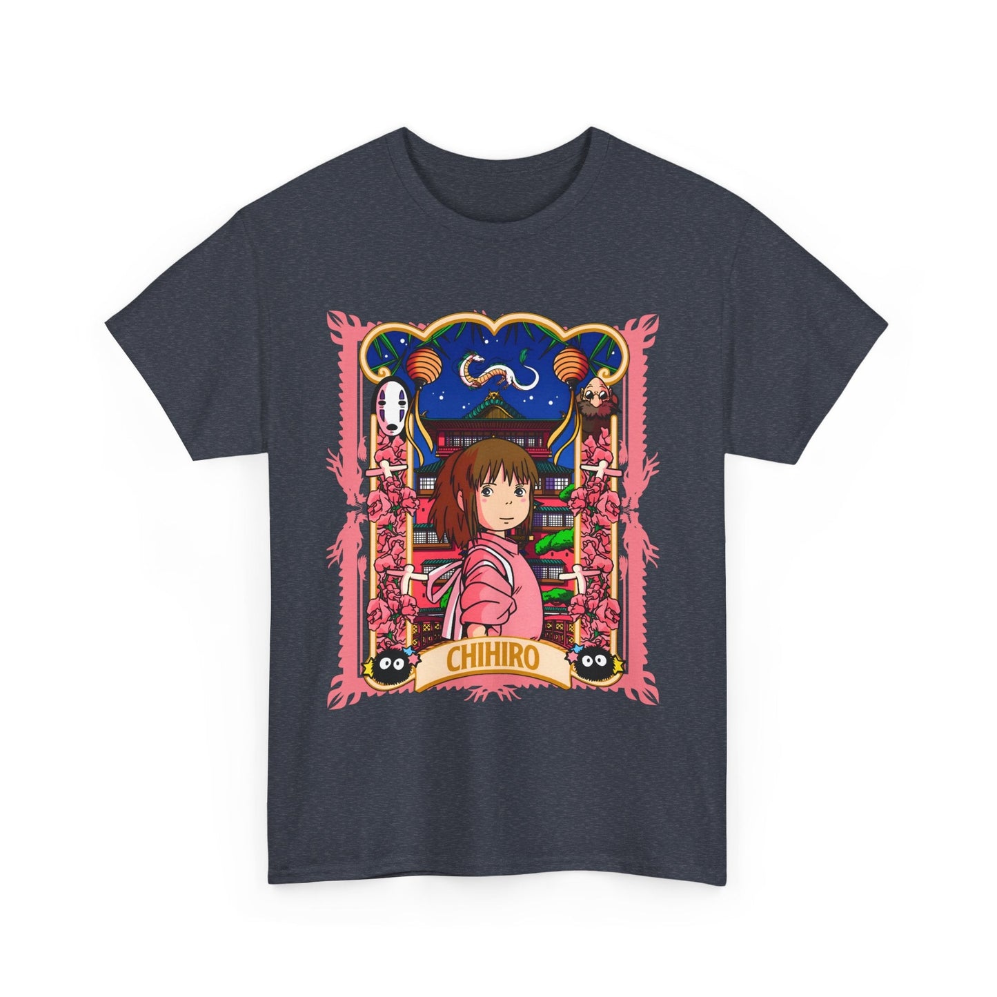 Spirited Away Chihiro T-Shirt – 100% Cotton Studio Ghibli Tee for Anime Fans