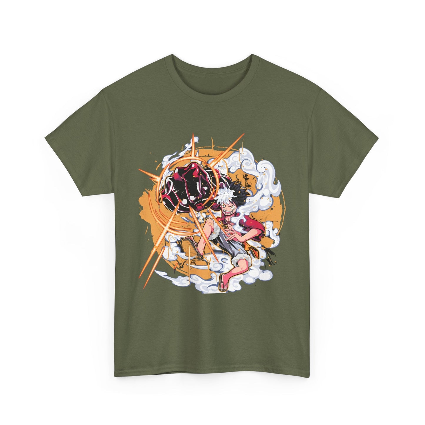 Power Luffy T-Shirt – 100% Cotton One Piece Anime Tee for True Fans
