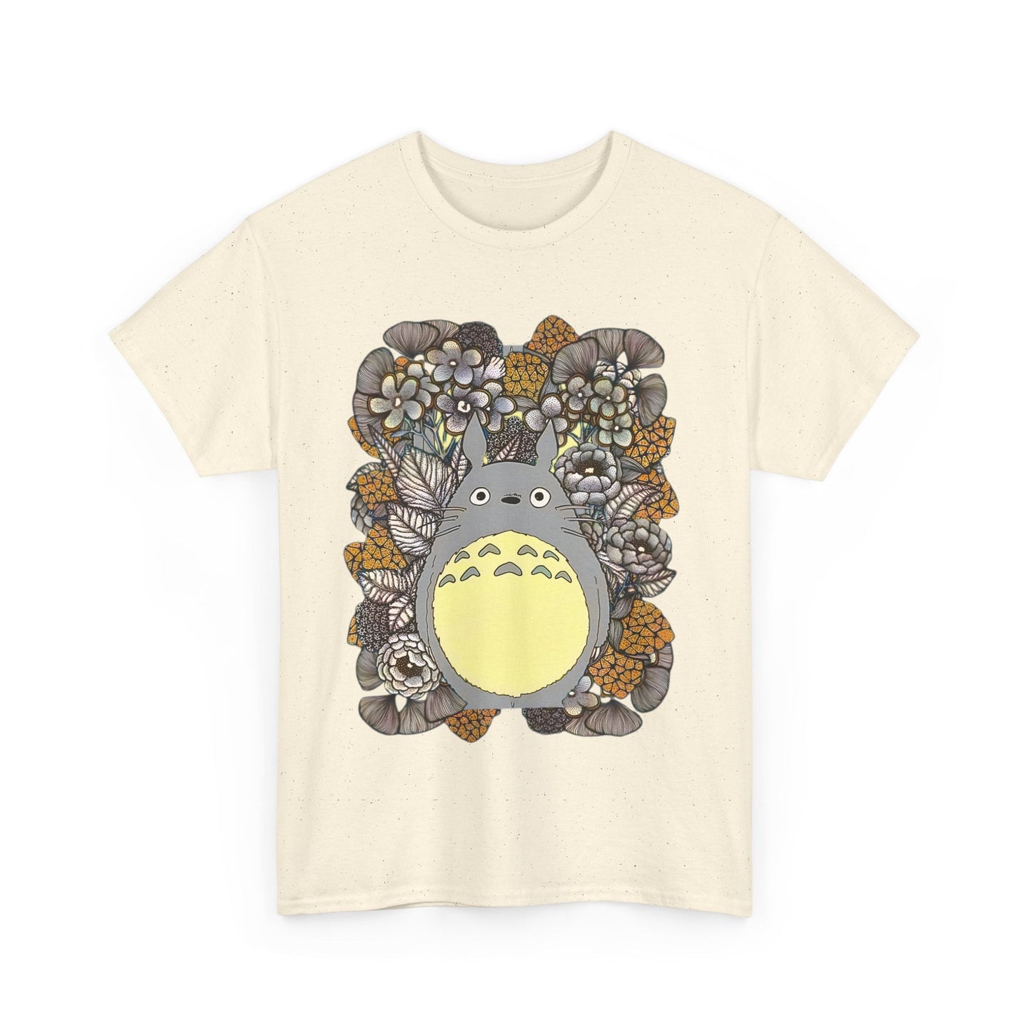 Totoro Plants T-Shirt – 100% Cotton Studio Ghibli Shirt with Totoro and Plant Design