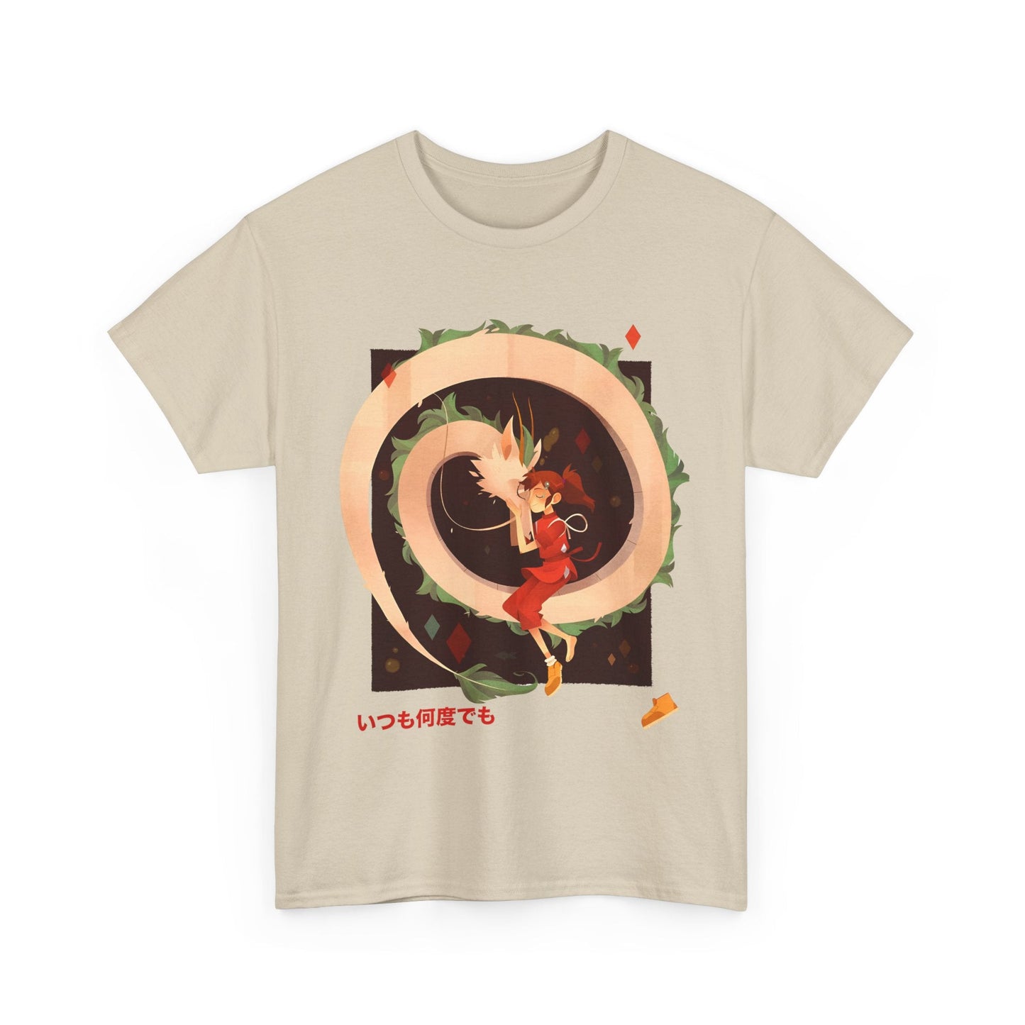 Spirited Away Love T-Shirt – 100% Cotton Studio Ghibli Tee for Anime Fans