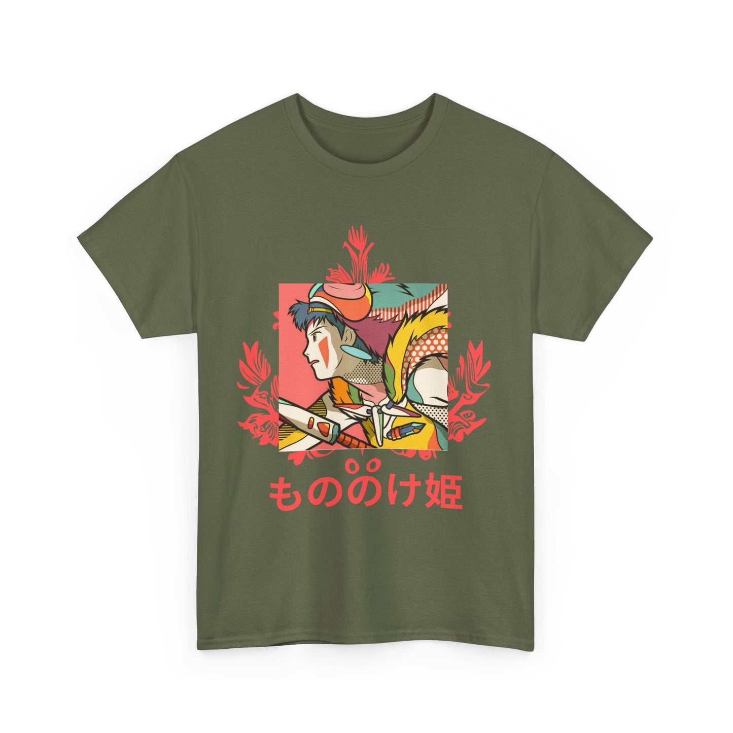 Princess Mononoke Studio Ghibli T-Shirt – 100% Cotton Anime Shirt for Ghibli Fans