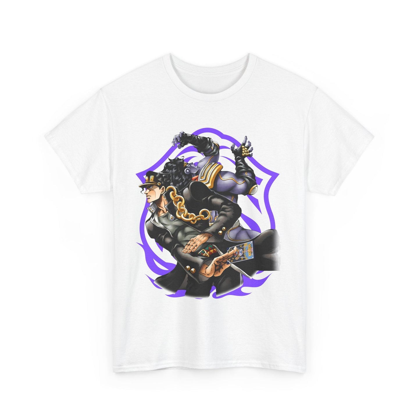 Jotaro Kujo T-Shirt – 100% Cotton JoJo's Bizarre Adventure Anime Tee for Fans