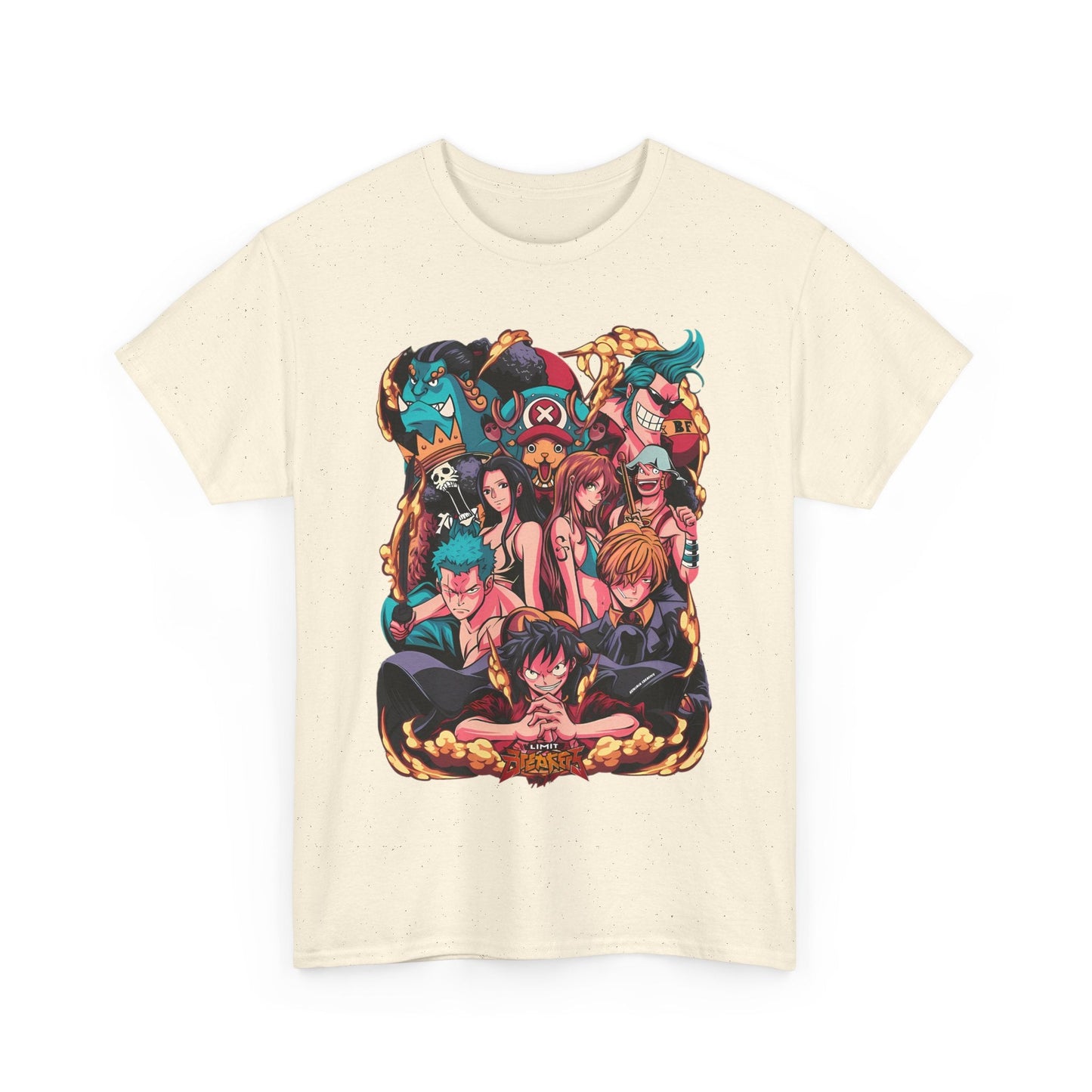 One Piece Characters T-Shirt – 100% Cotton Anime Tee Featuring Luffy, Zoro, Nami & More