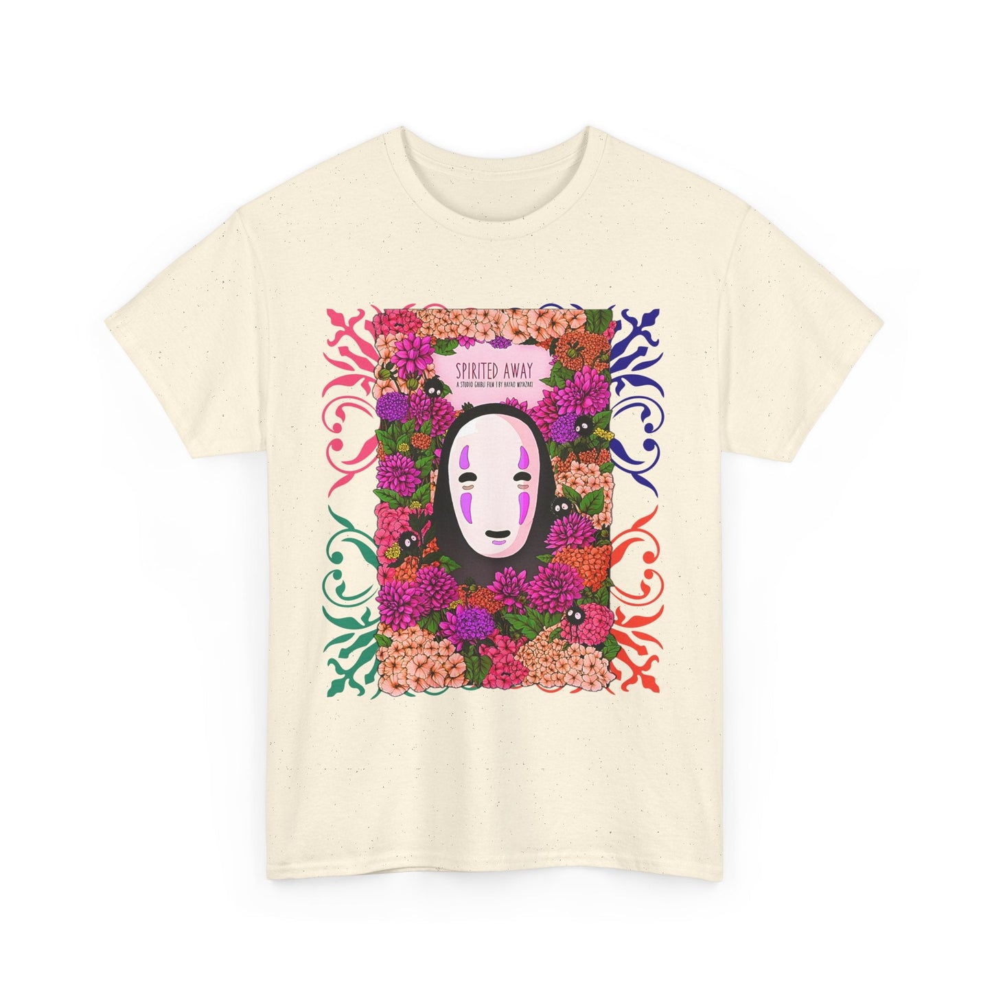 No Face Spirited Away T-Shirt – 100% Cotton Gildan 5000 | Studio Ghibli Anime Tee
