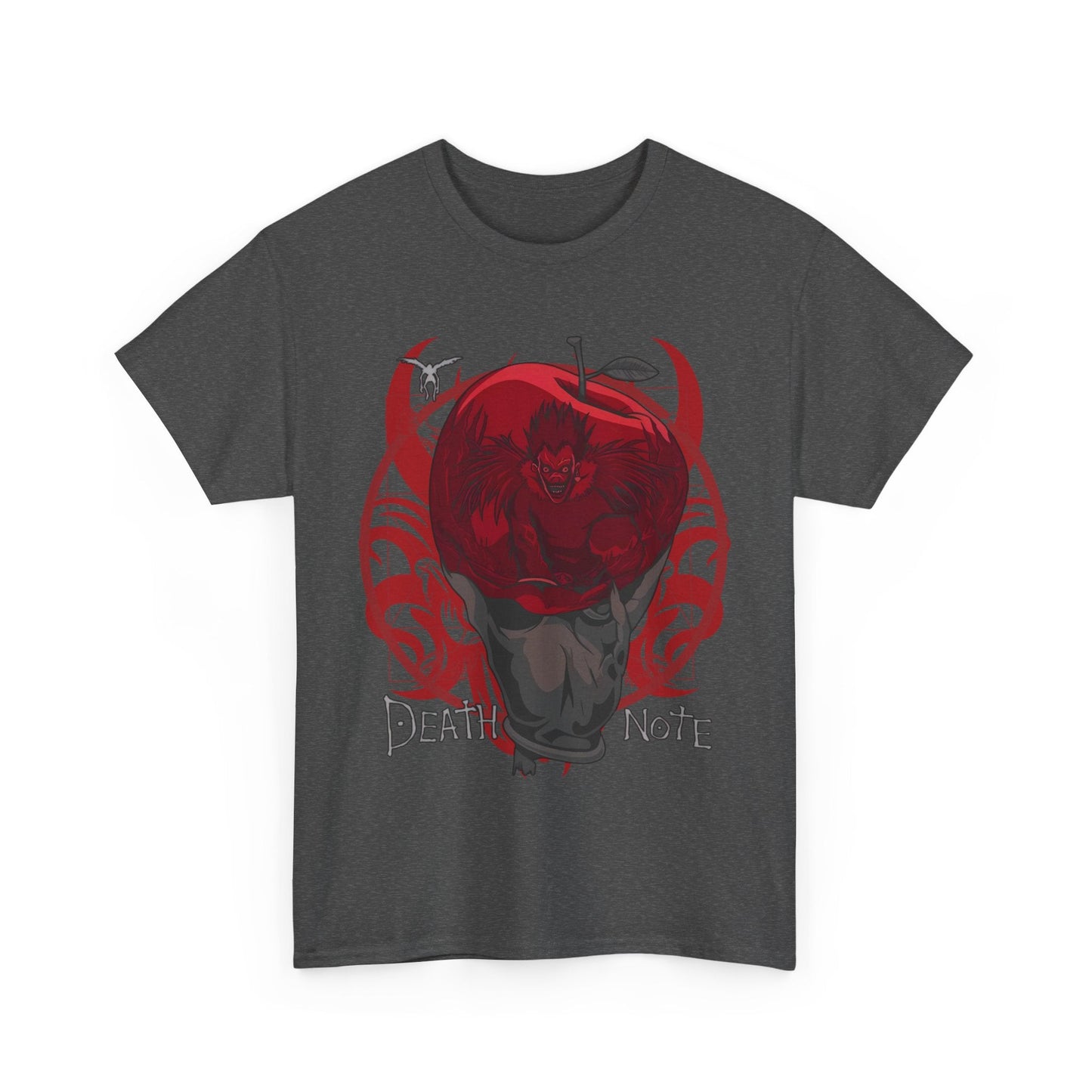 Death Note Apple T-Shirt – 100% Cotton Anime Tee Featuring Ryuk’s Iconic Red Apple