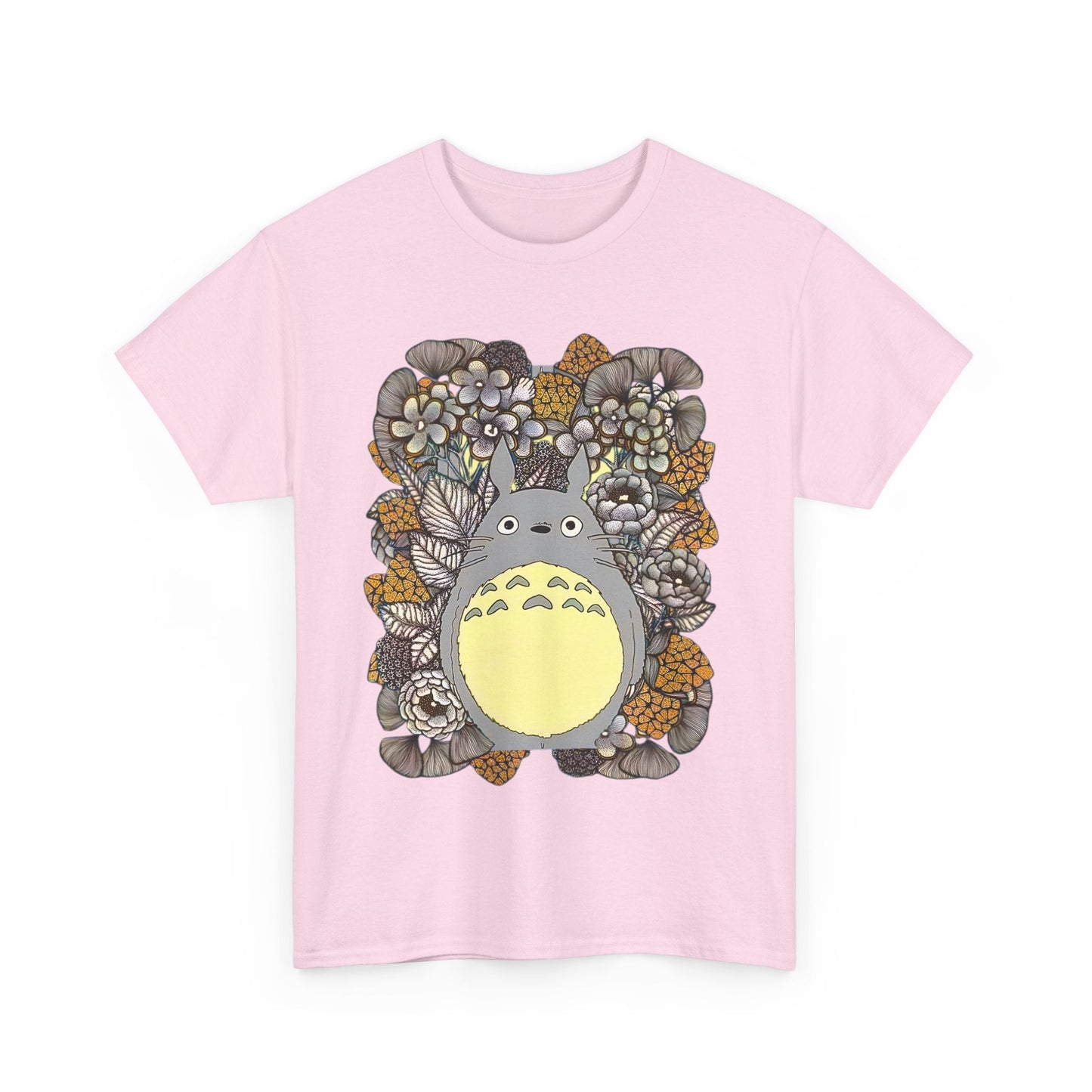 Totoro Plants T-Shirt – 100% Cotton Studio Ghibli Shirt with Totoro and Plant Design
