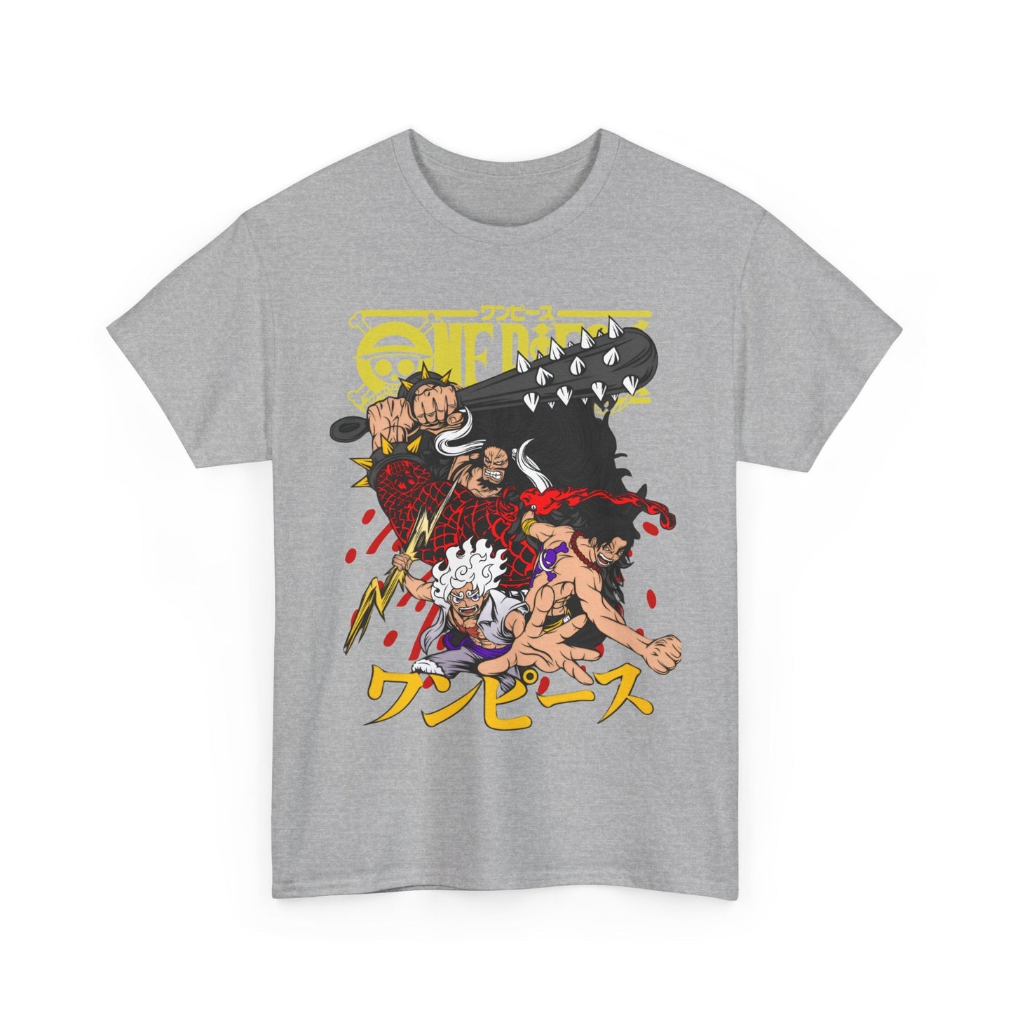 Kaido, Luffy & Ace T-Shirt – 100% Cotton One Piece Anime Tee for Fans