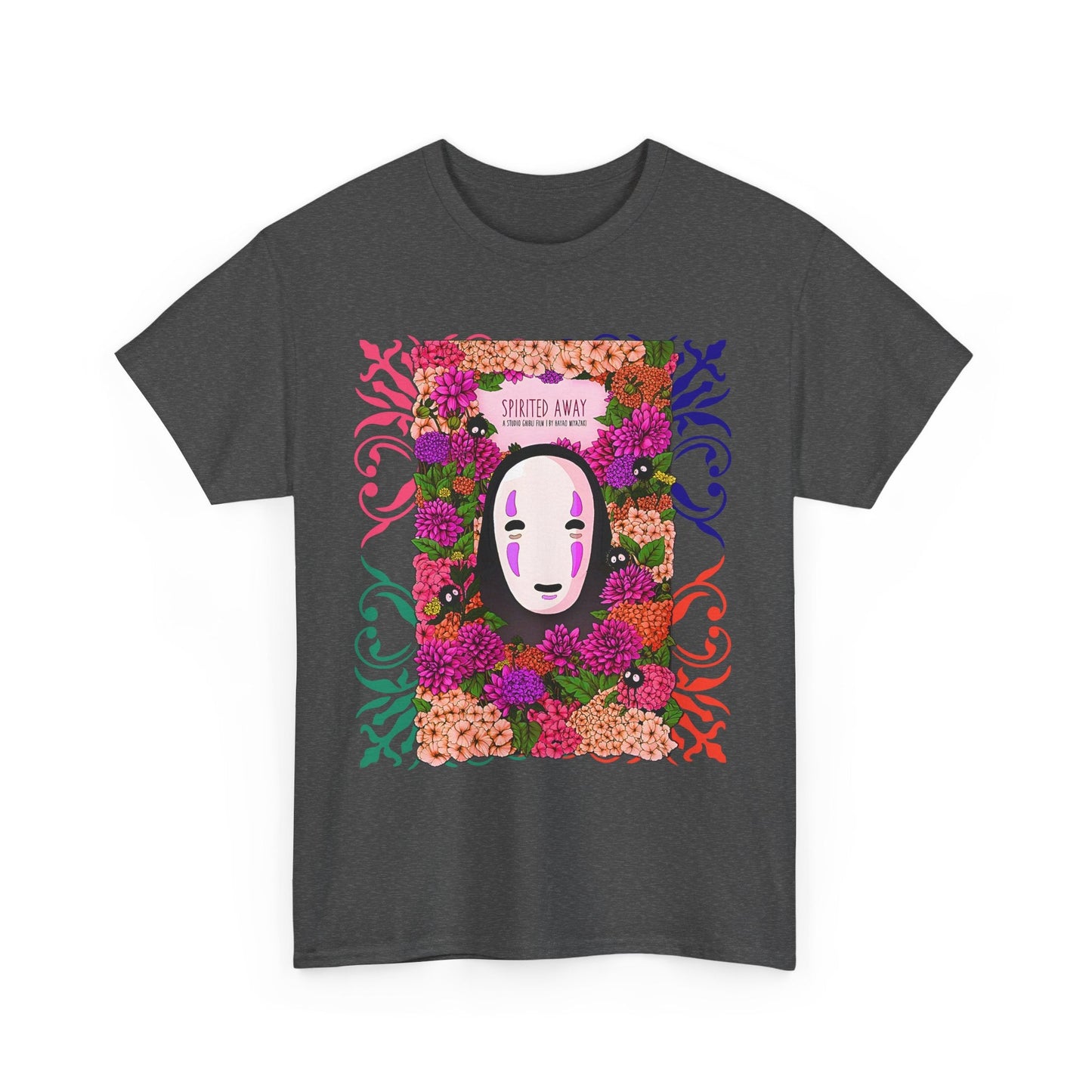 No Face Spirited Away T-Shirt – 100% Cotton Gildan 5000 | Studio Ghibli Anime Tee