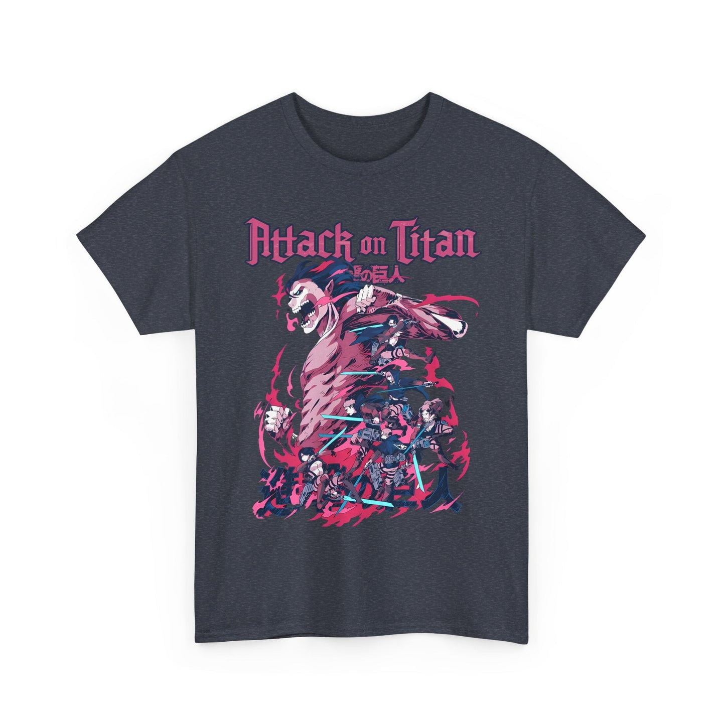 Attack on Titan T-Shirt – 100% Cotton Anime Tee for AOT Fans
