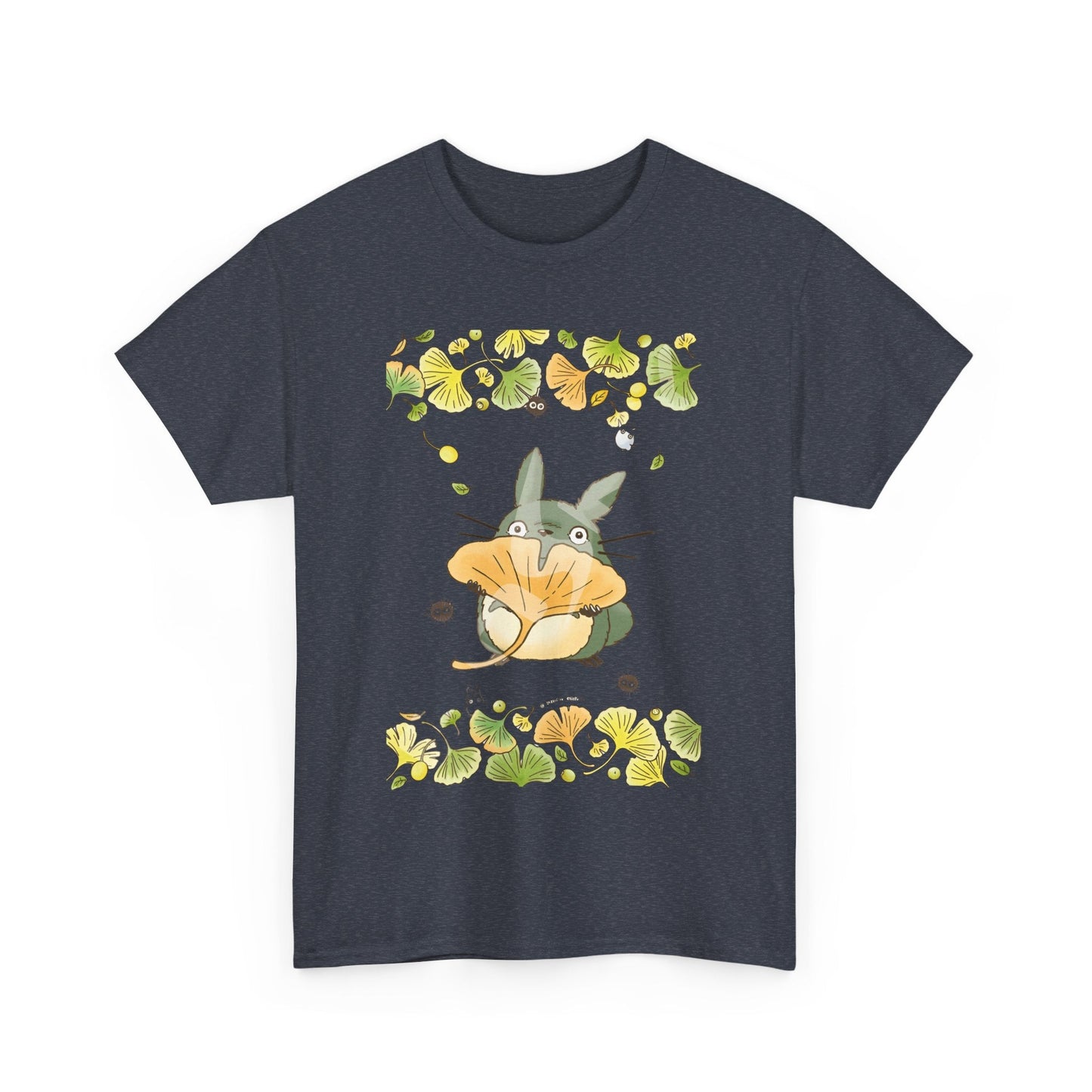 Totoro Flowers Dream T-Shirt – 100% Cotton Gildan 5000 | Studio Ghibli Aesthetic Anime Tee