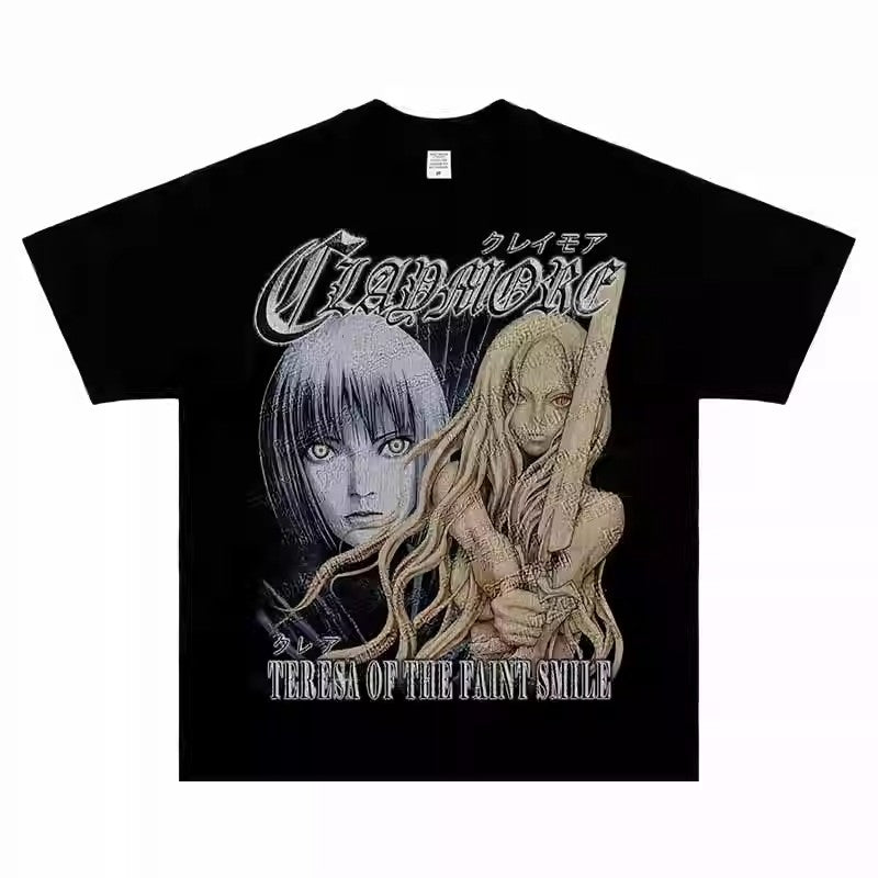 Popular Anime cotton T-shirt for men and women