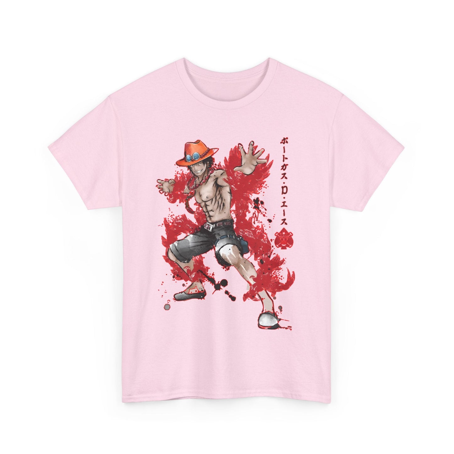 Portgas D. Ace One Piece T-Shirt – 100% Cotton Anime Tee for Fans
