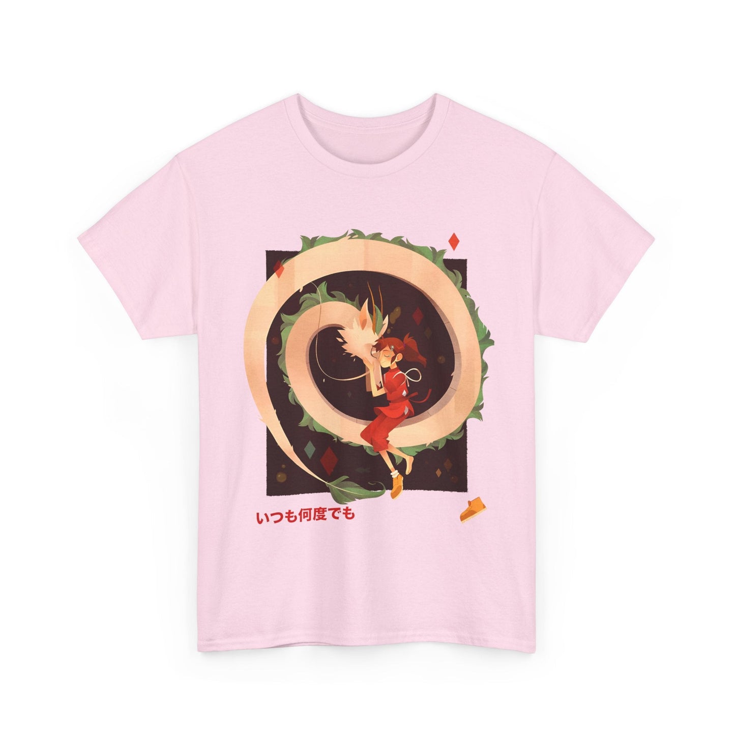 Spirited Away Love T-Shirt – 100% Cotton Studio Ghibli Tee for Anime Fans