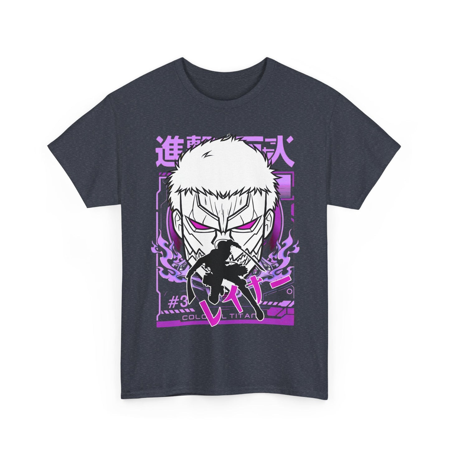Reiner Braun T-Shirt – 100% Cotton Attack On Titan Anime Tee for AOT Fans