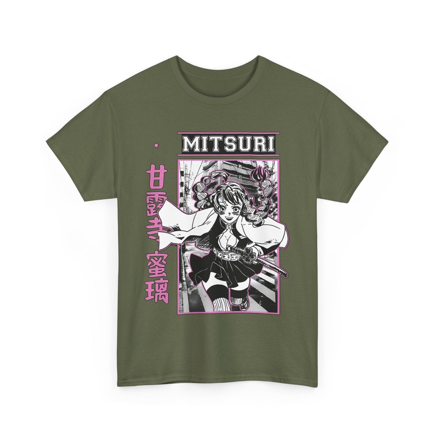 Mitsuri Kanroji T-Shirt – 100% Cotton Demon Slayer Love Hashira Anime Tee