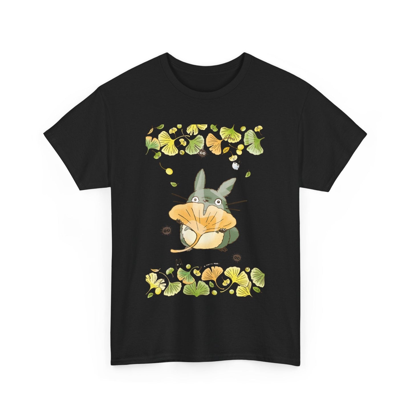 Totoro Flowers Dream T-Shirt – 100% Cotton Gildan 5000 | Studio Ghibli Aesthetic Anime Tee